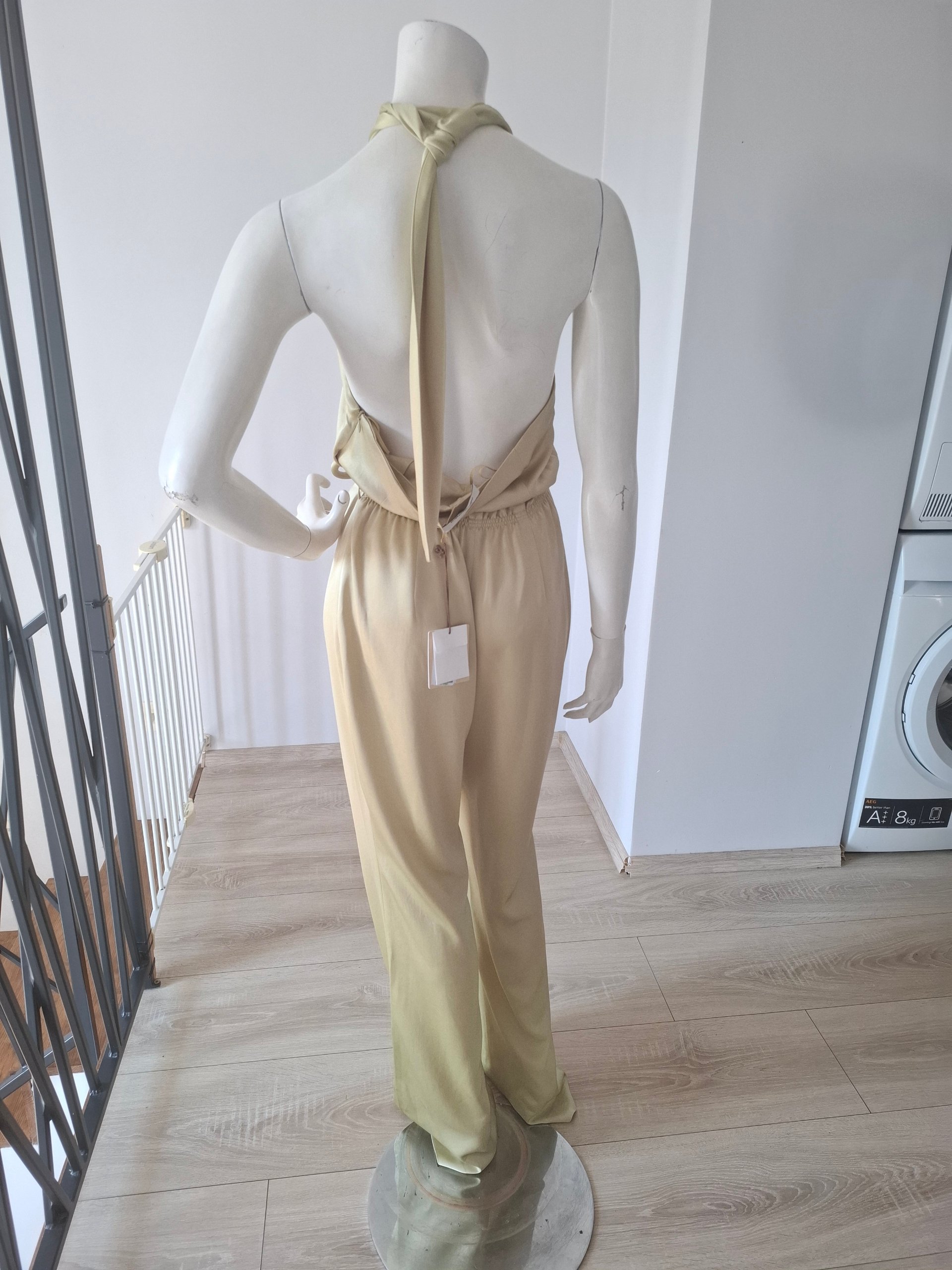 New Nanushka Satin Halterneck Jumpsuit Size L image 7