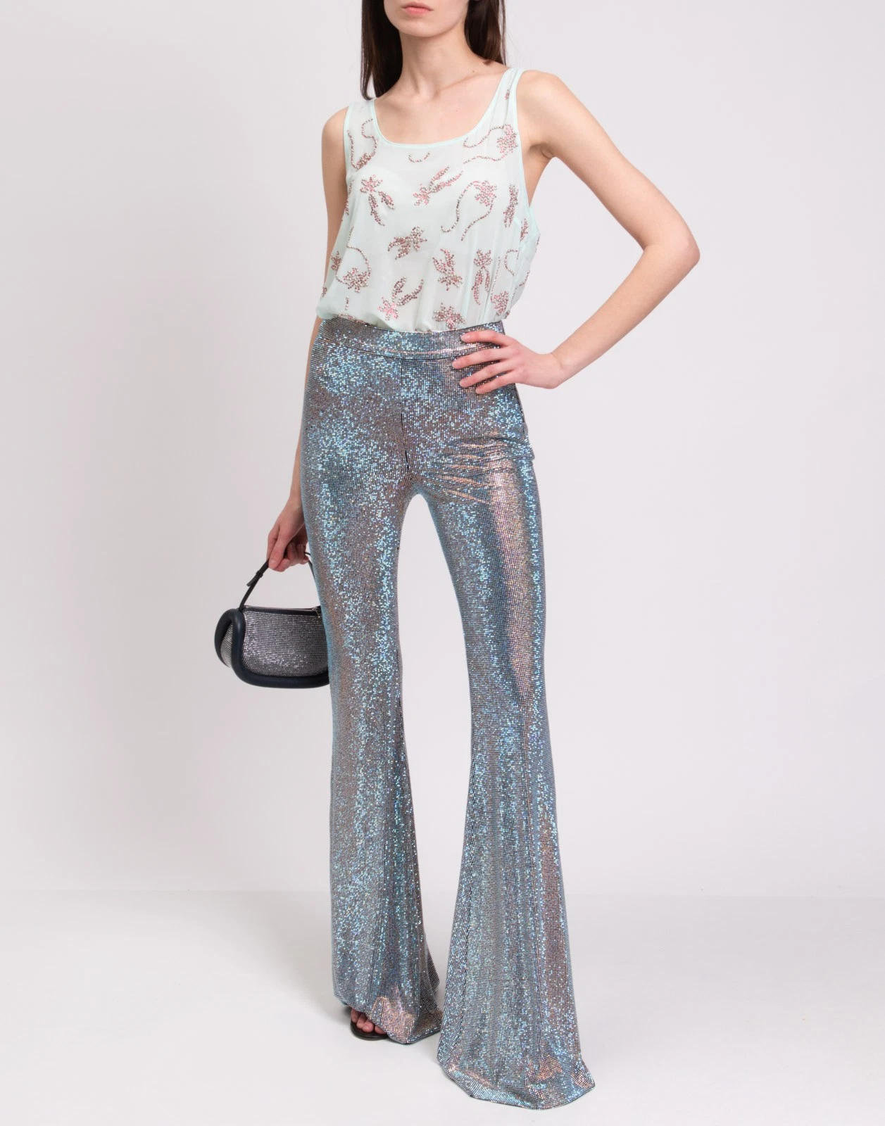 New Arrivals Colette Crystal Flared Pants Size S image 3