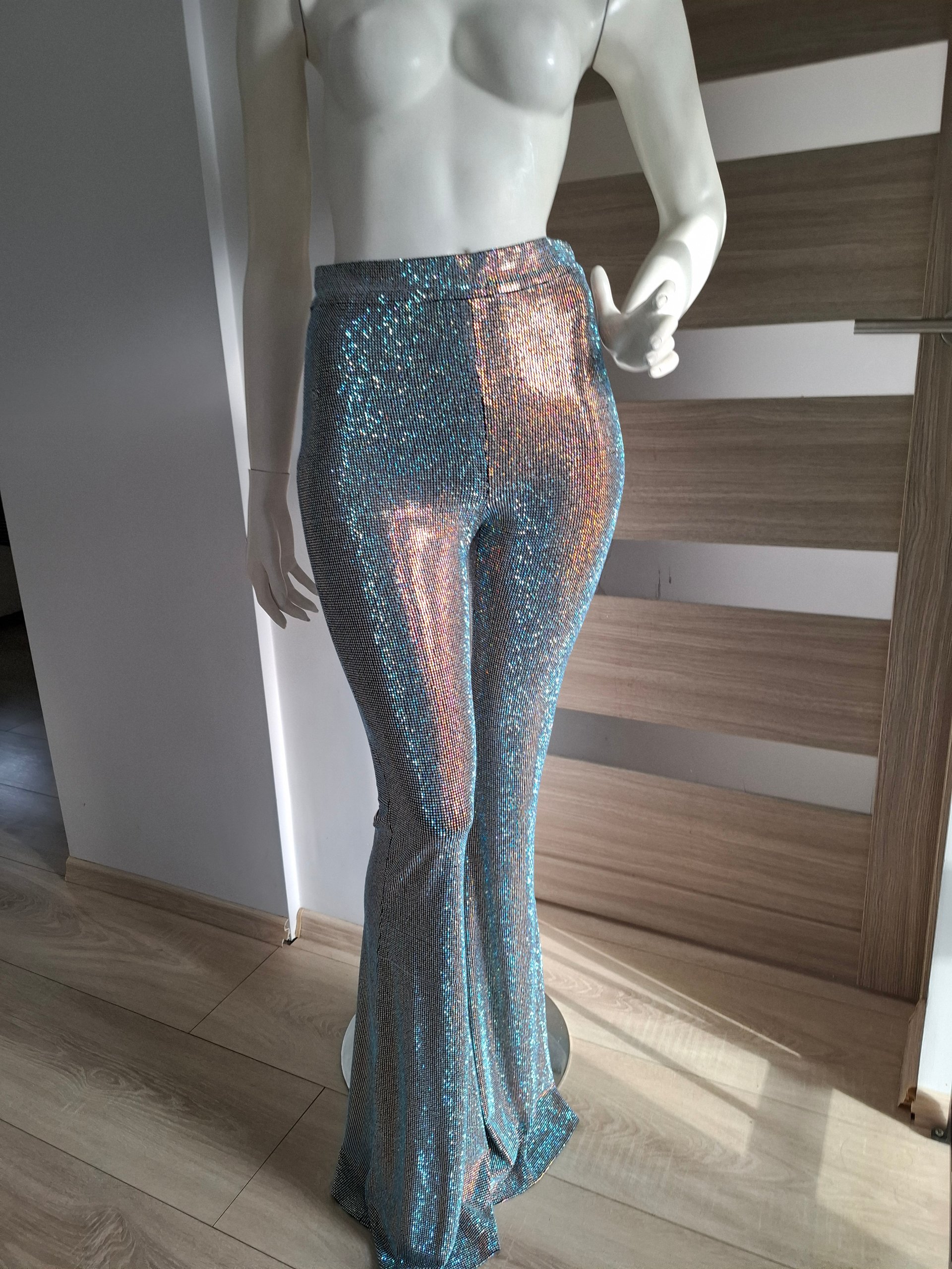 New Arrivals Colette Crystal Flared Pants Size S image 7