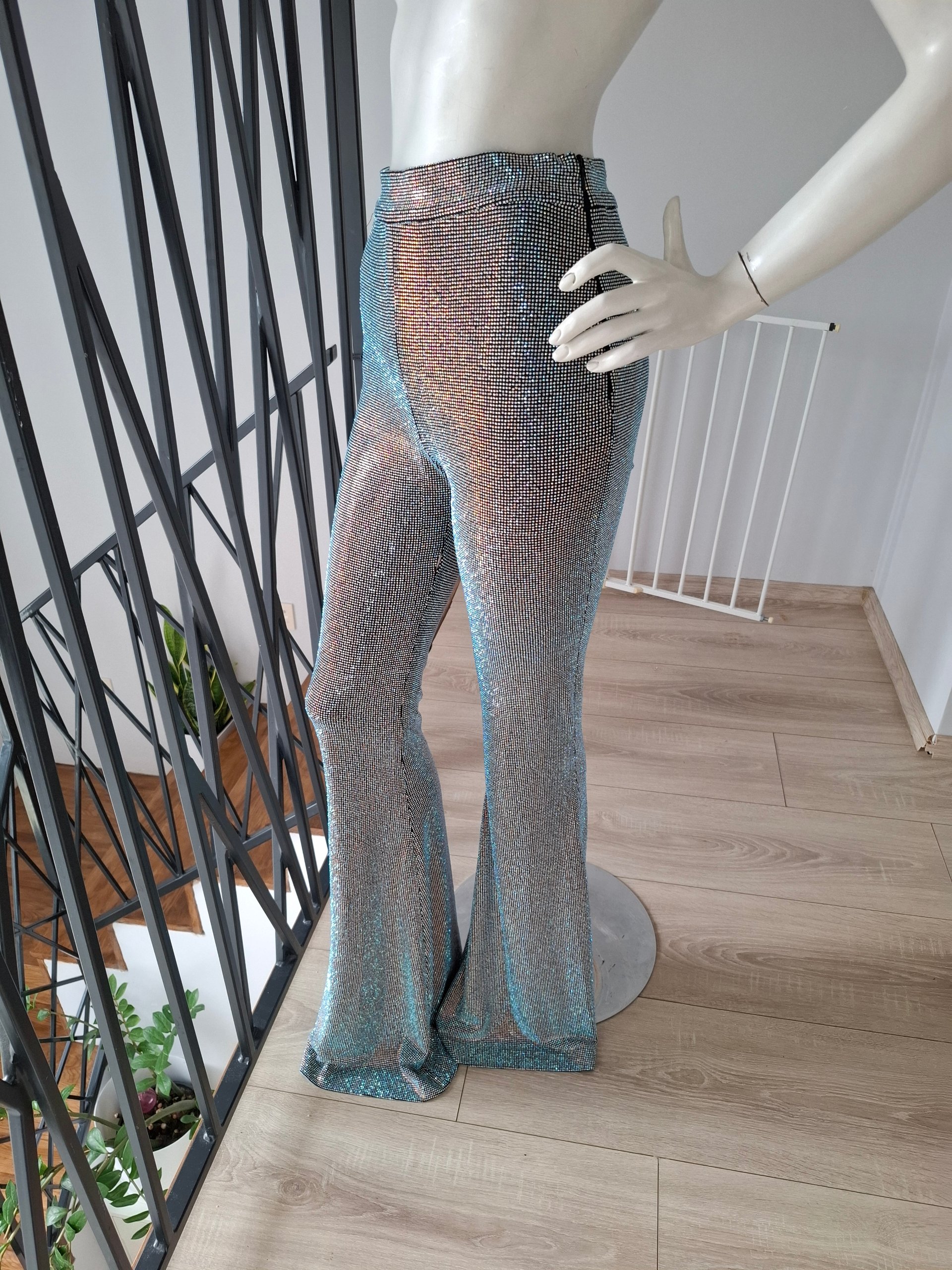 New Arrivals Colette Crystal Flared Pants Size S image 9
