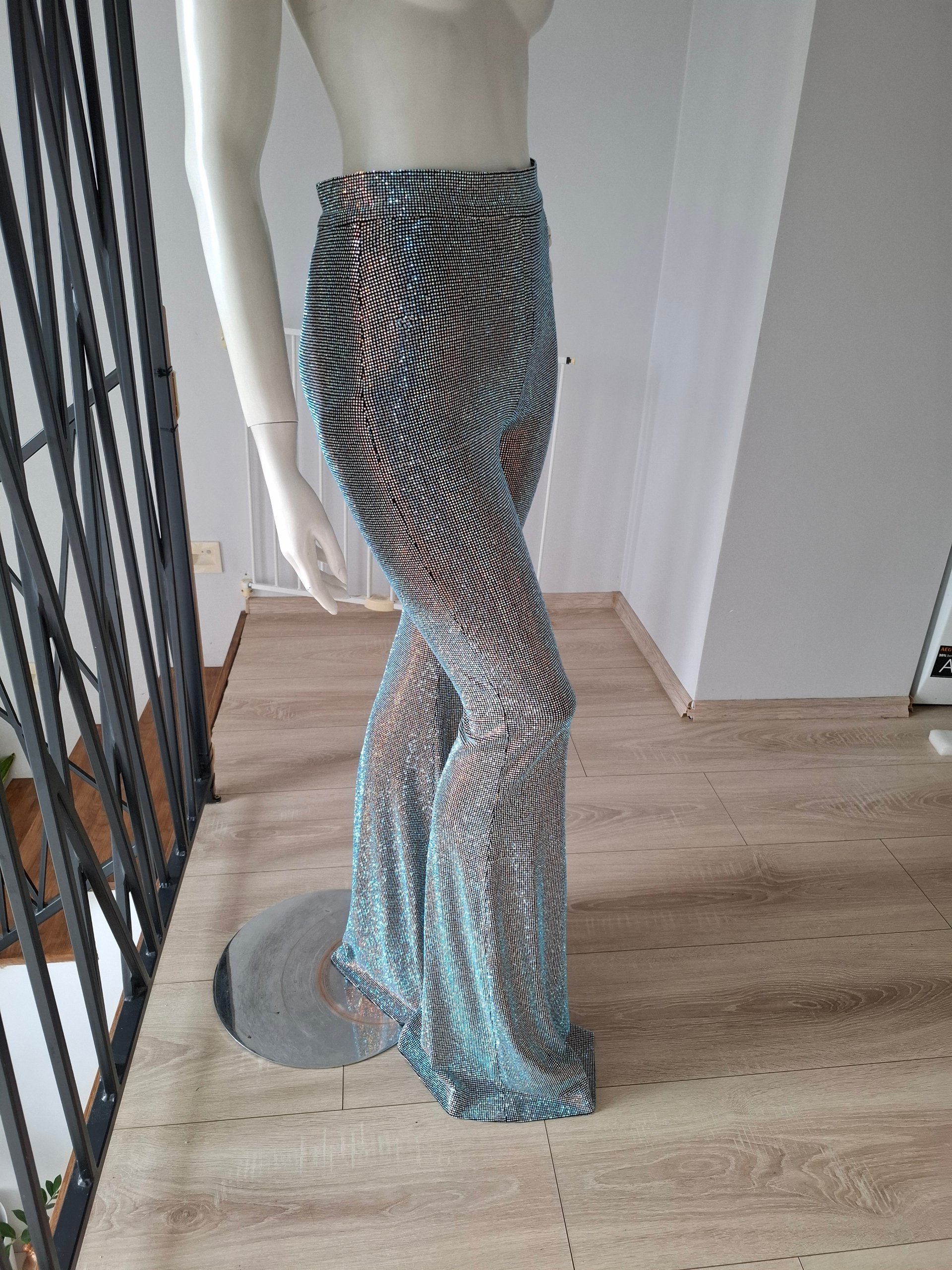New Arrivals Colette Crystal Flared Pants Size S image 10