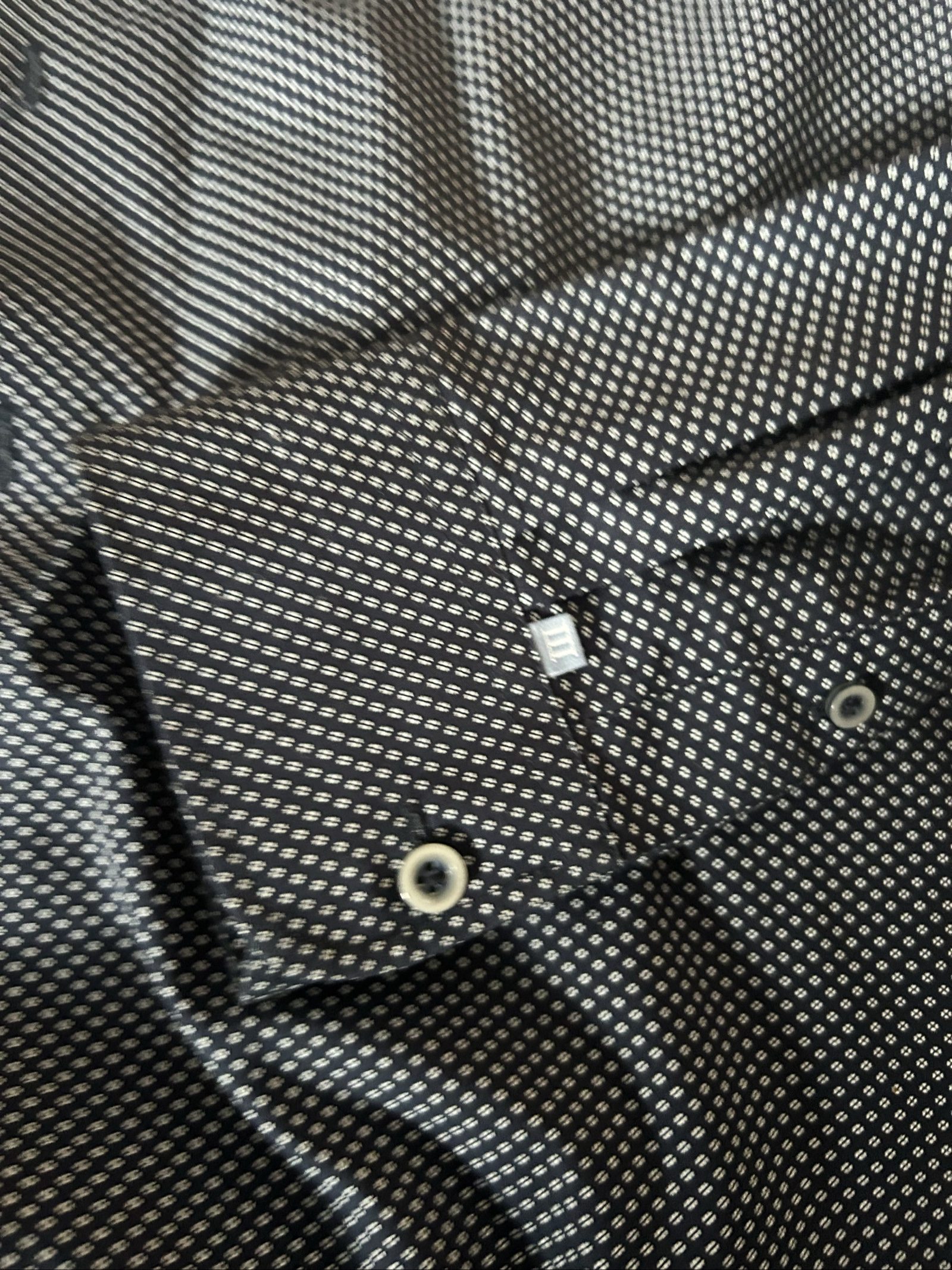 Tresanti Celeste Men's Navy Slim Fit Shirt Size 16 / 41 Patterned image 5