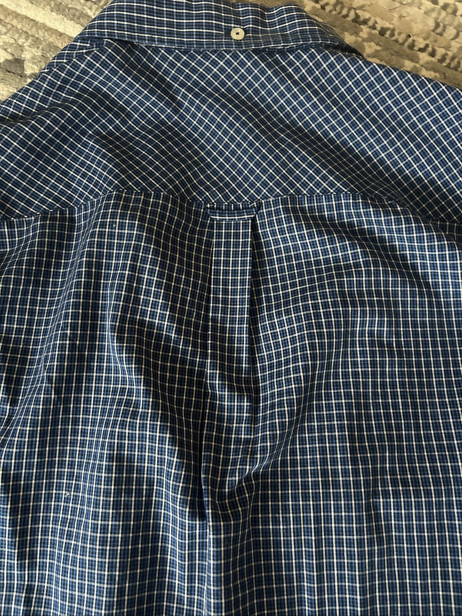 Ben Sherman Men Blue & White Check Shirt Large Cotton Poly image 7