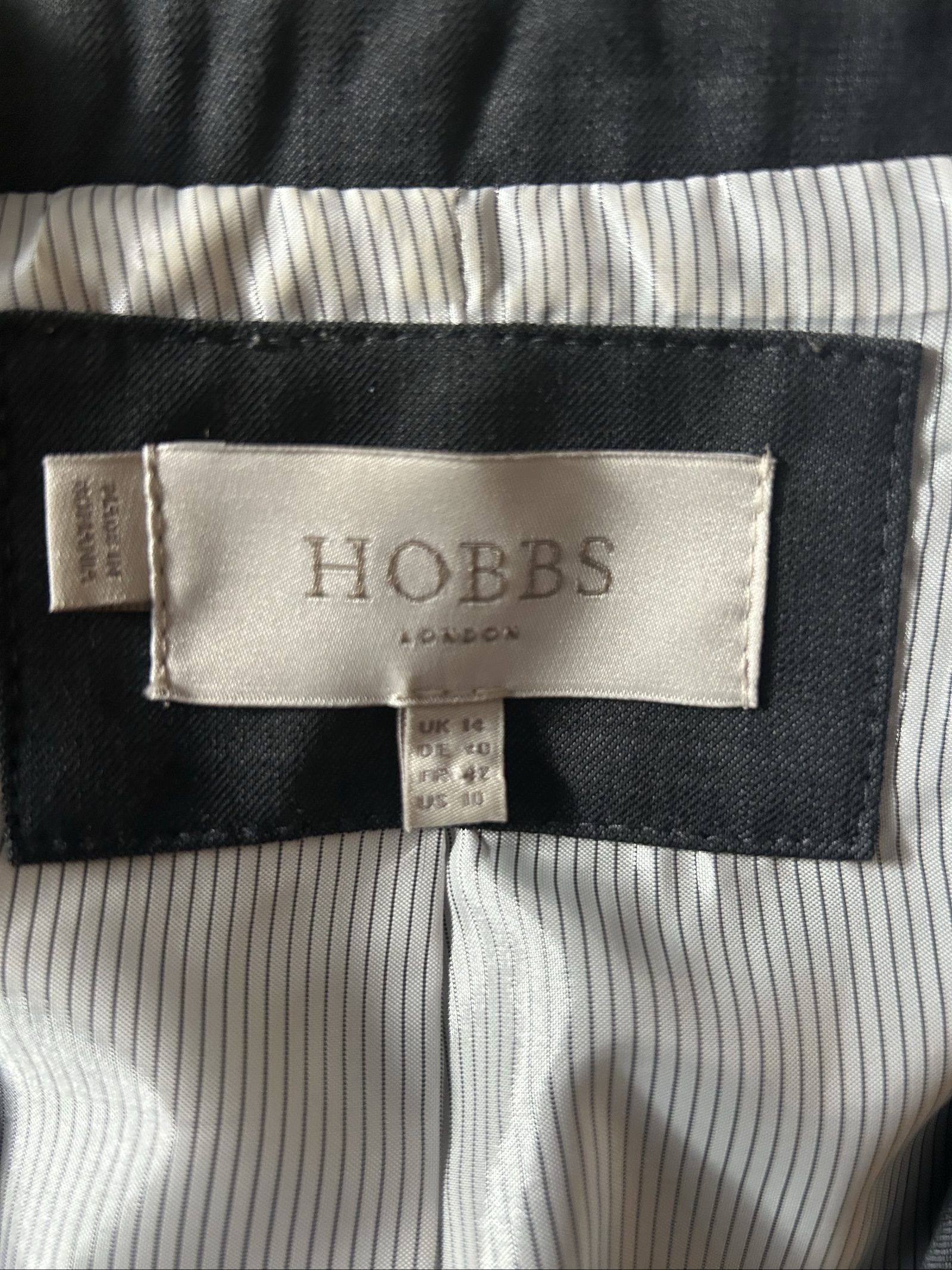 Hobbs Women's Black Blazer UK 14 Classic Tailored image 3