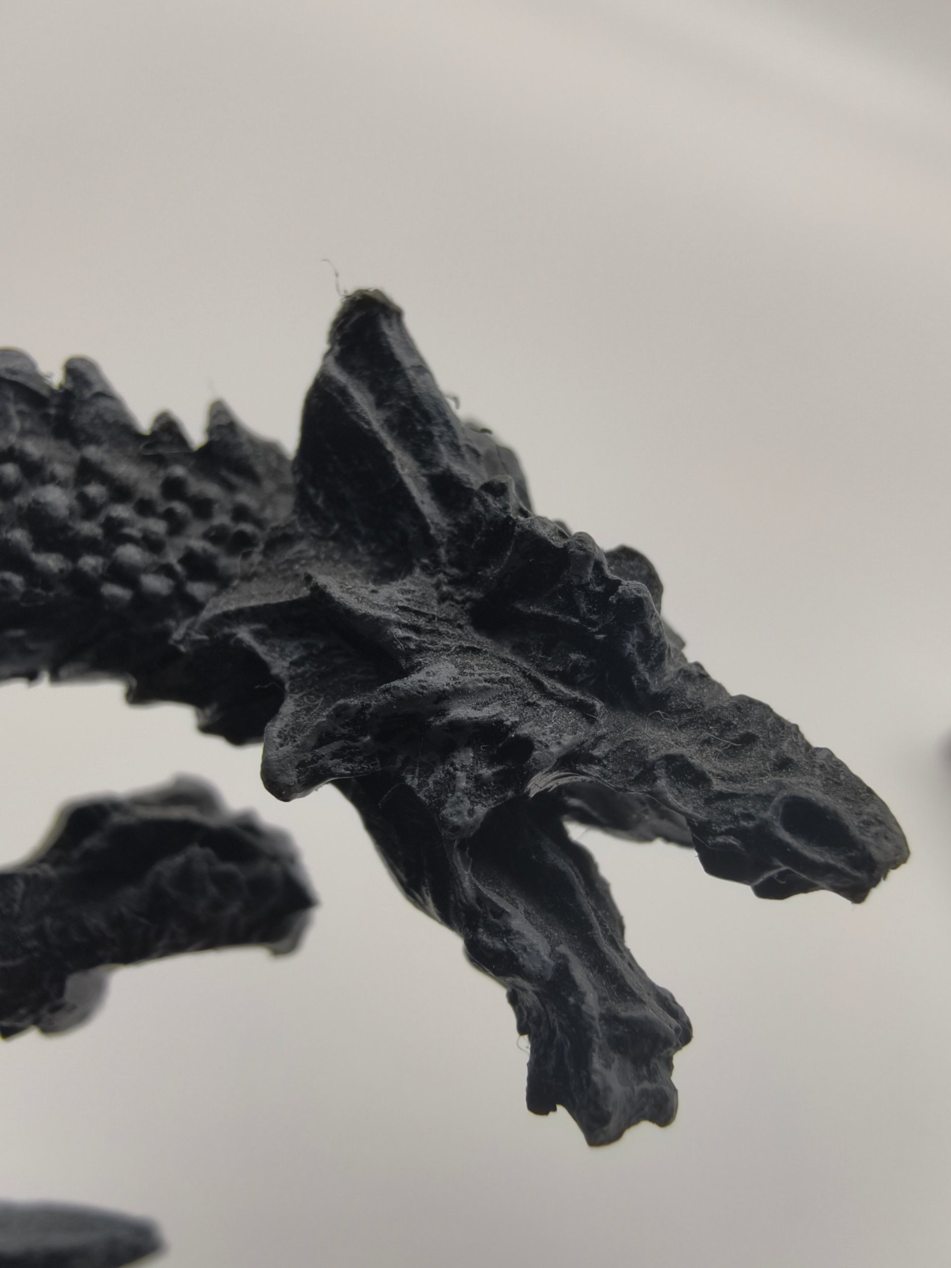 Statuetta Drago su Teschio Resina 12cm Scultura Fantasy Gothic Dark Arredo Scrivania image 3