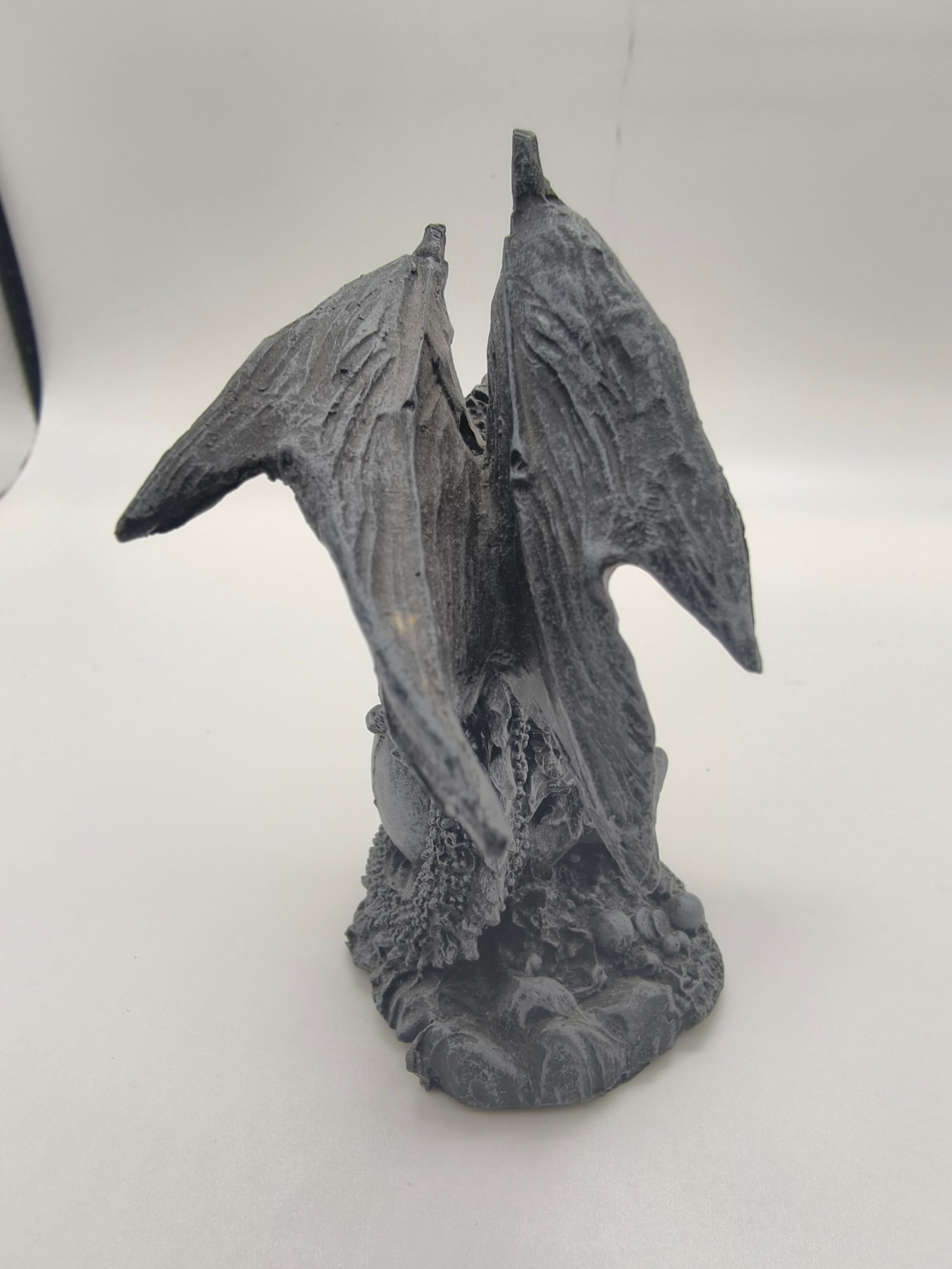 Statuetta Drago su Teschio Resina 12cm Scultura Fantasy Gothic Dark Arredo Scrivania image 7