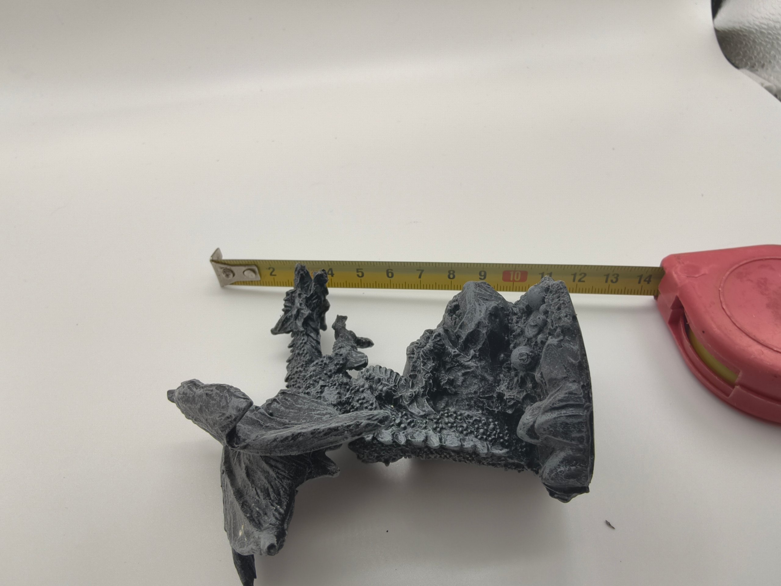 Statuetta Drago su Teschio Resina 12cm Scultura Fantasy Gothic Dark Arredo Scrivania image 10