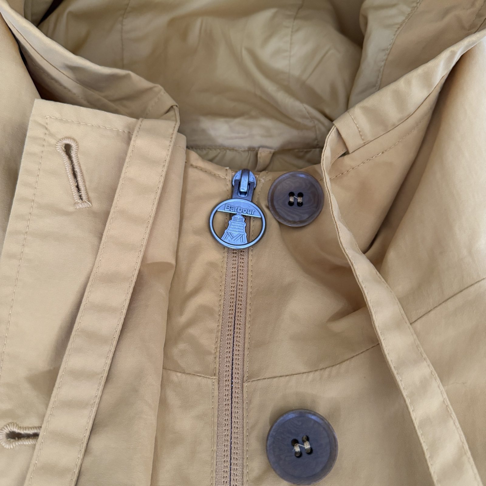 Snow Peak Mustard Hooded Jacket Large with Button Pockets image 6