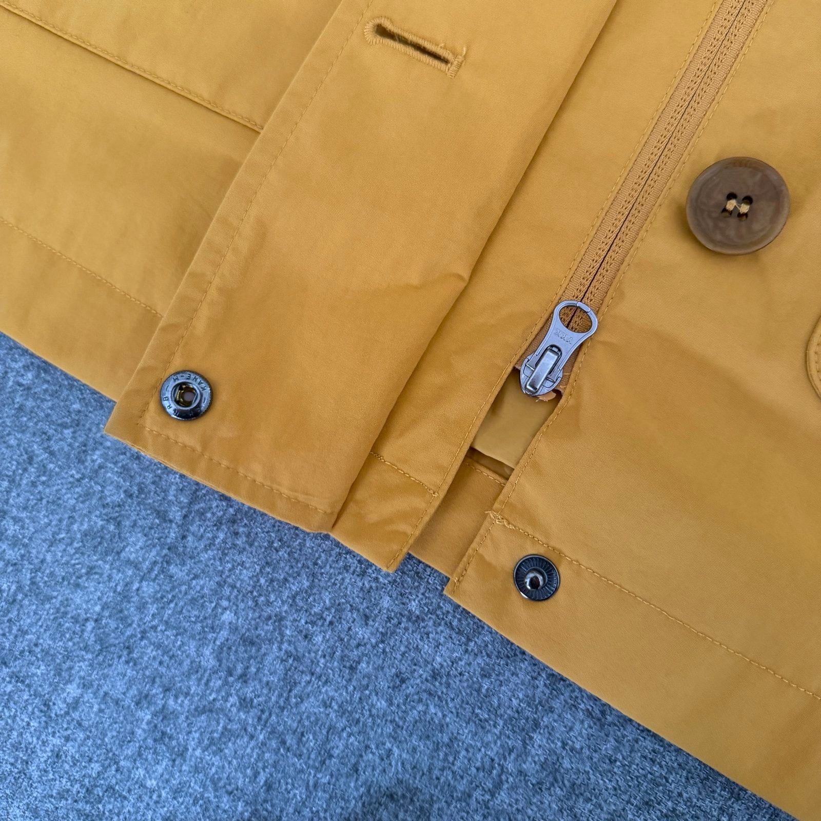 Snow Peak Mustard Hooded Jacket Large with Button Pockets image 7