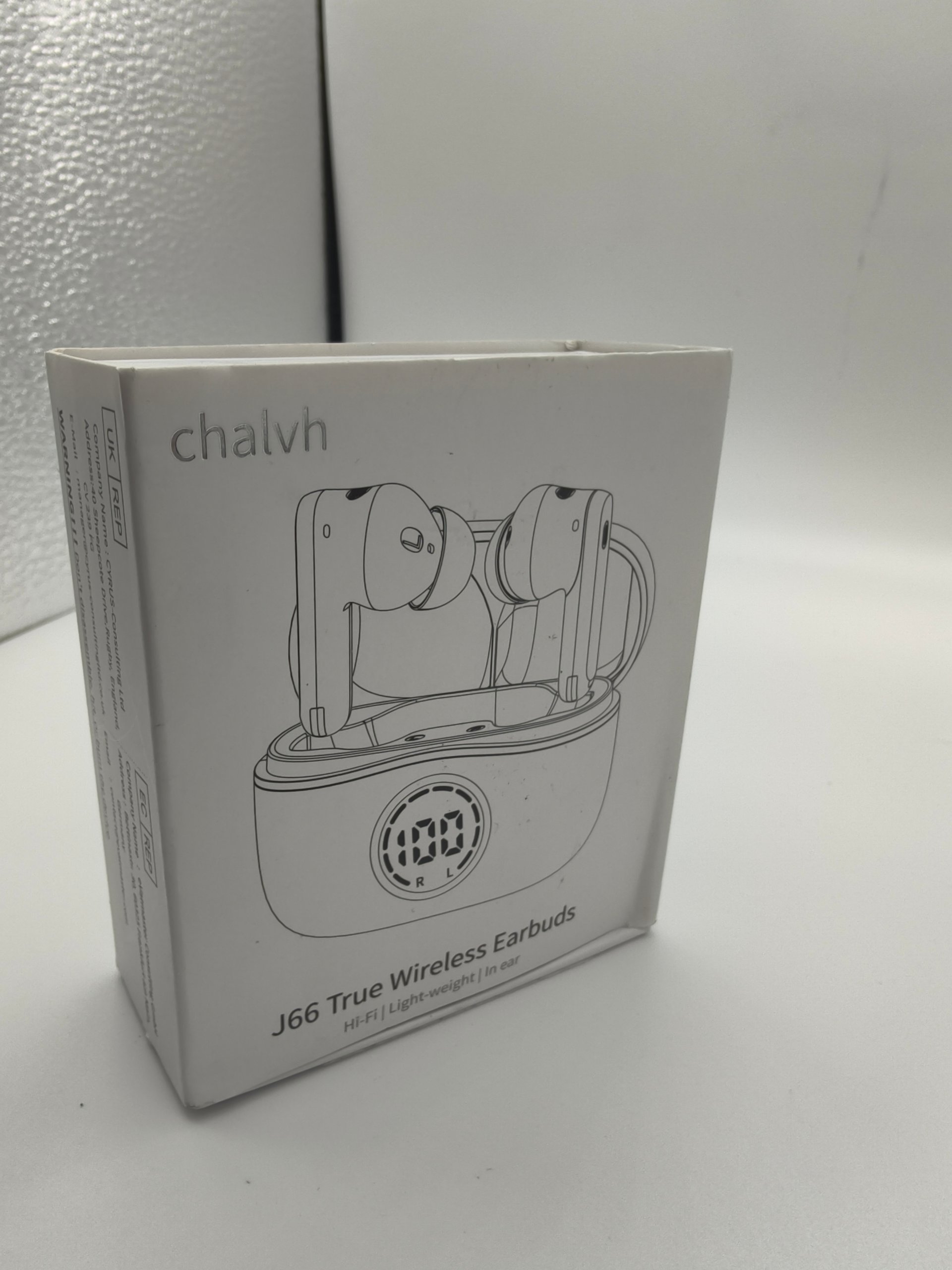 Auricolari Bluetooth J66 TWS chalvh Display LED In-Ear Wireless Oro Rosa Bianchi Box image 8
