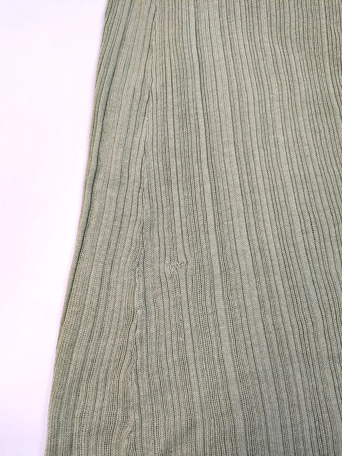 New Aya Muse Silk Blend Ribbed Asymmetric Maxi Dress Size S image 10