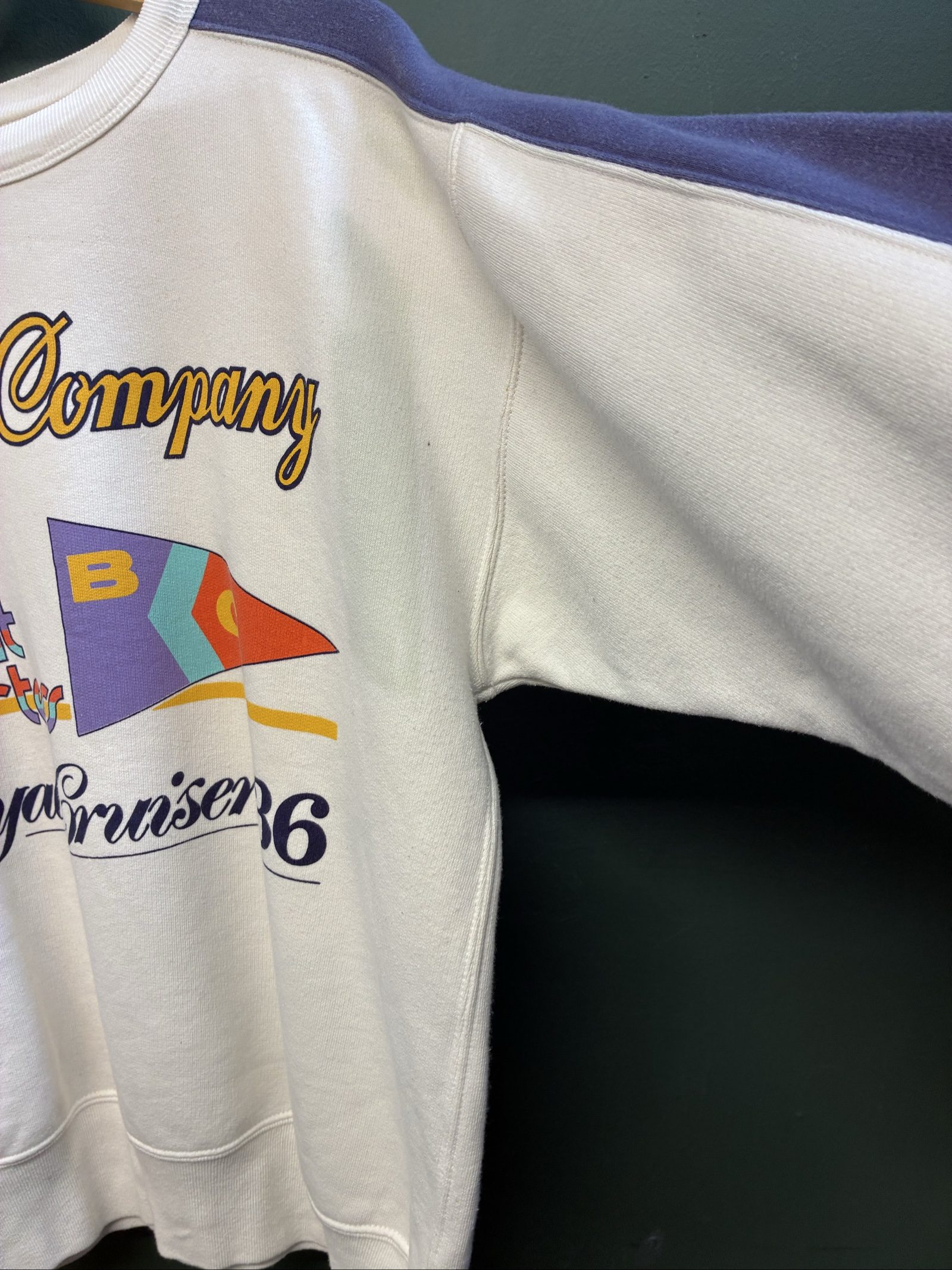 Vintage Best Company paninari White sailing 90s made in Italy Sweatshirt medium image 4