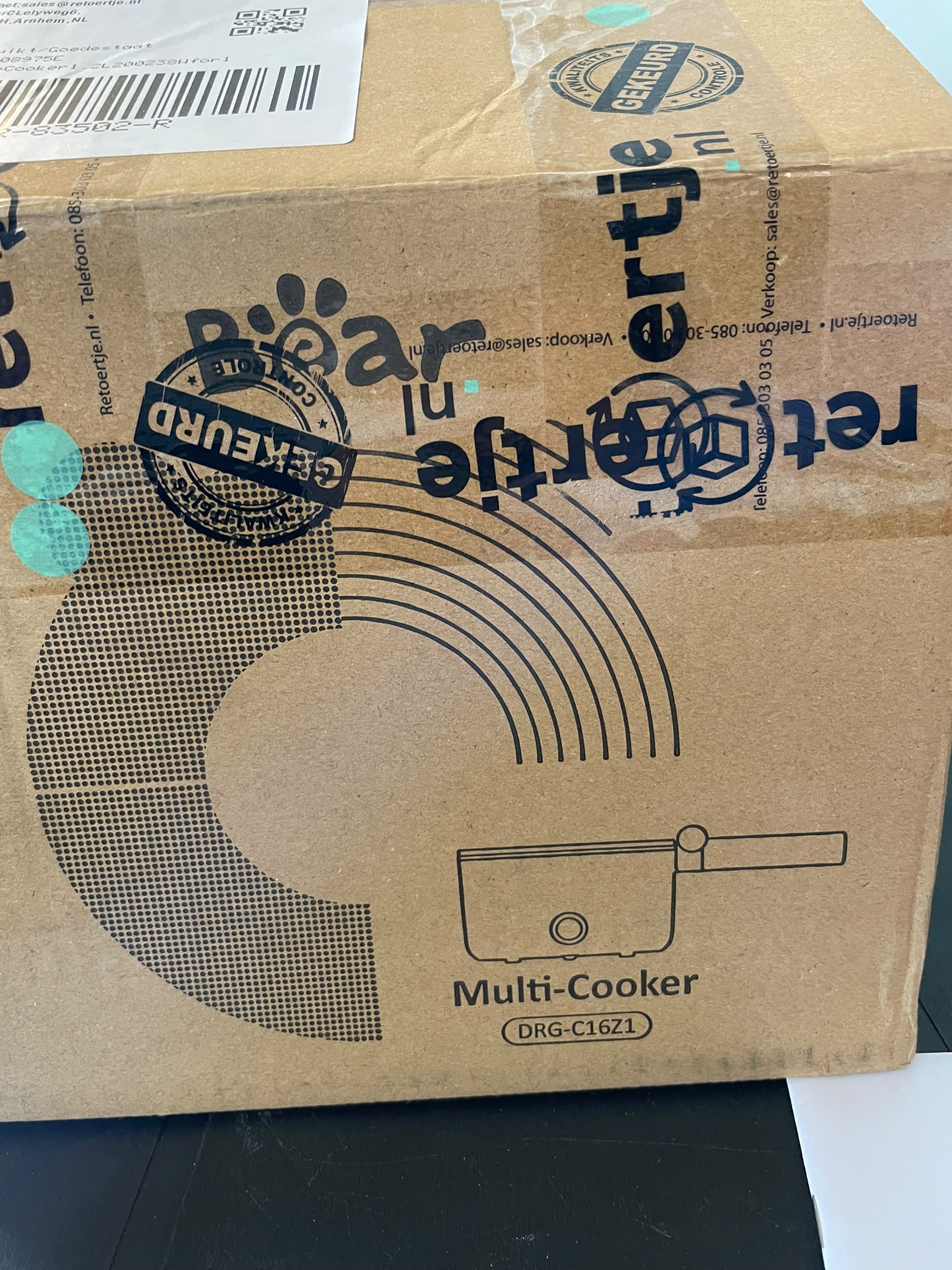 Bear Elektrische Multi-Cooker / Mini Kookpot – Cream (Nieuw) image 3