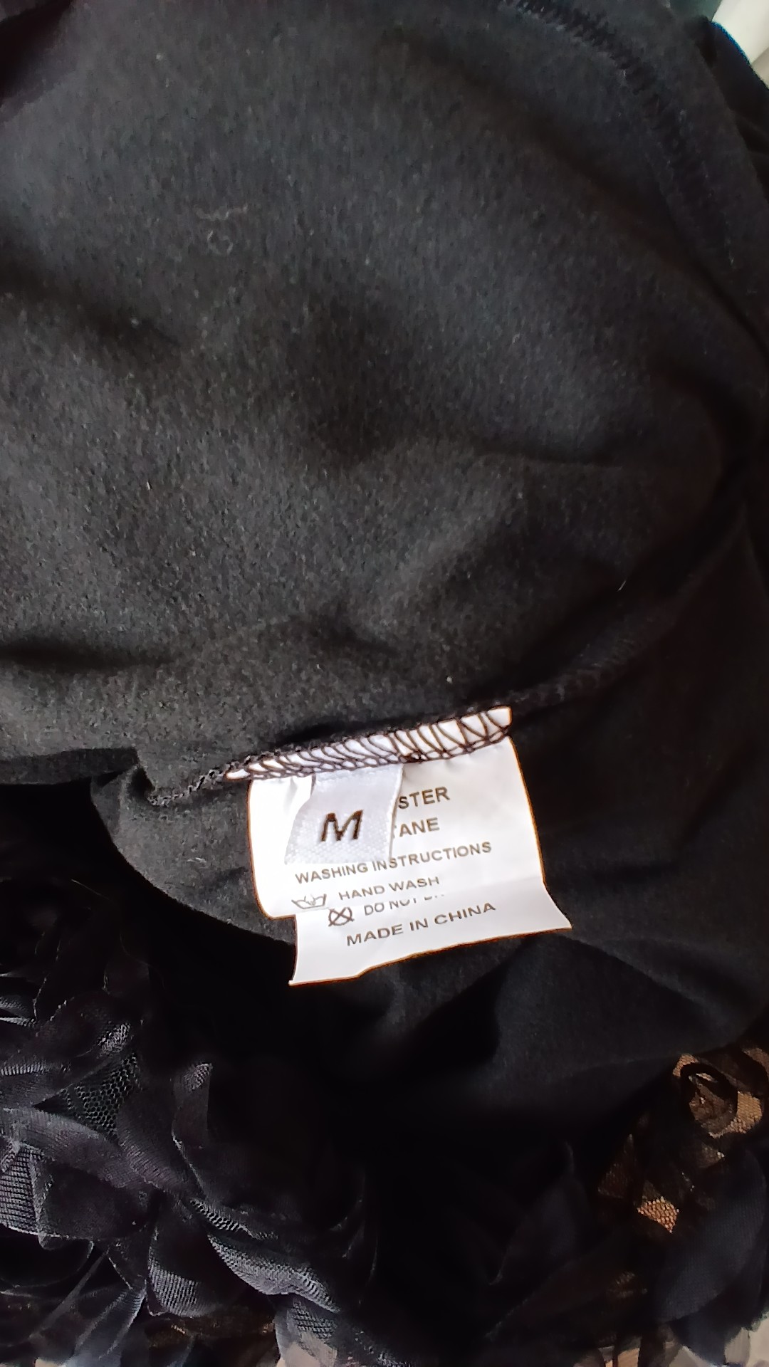 Black 3D Rose Detail Mini Dress Medium UK 10/12 image 3