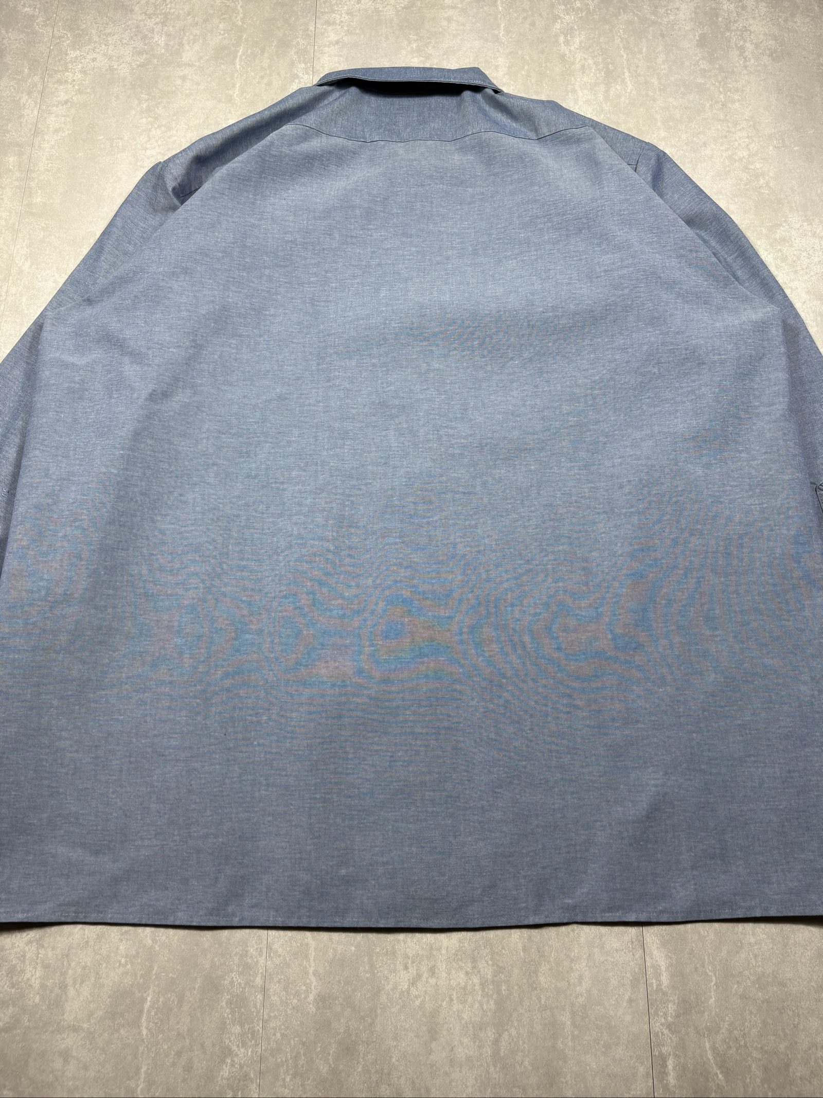 Dickies Blue Poly-Cotton Long Sleeve Shirt 34/35 image 6