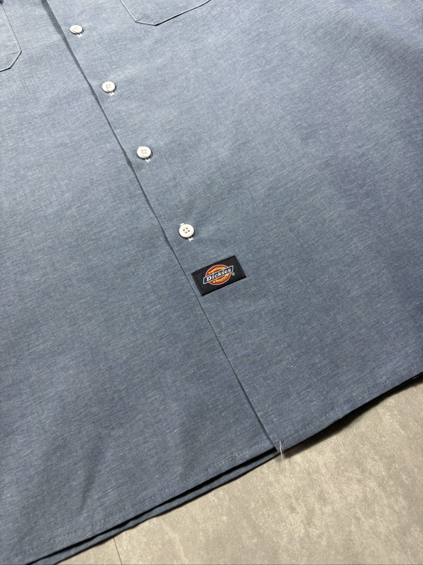 Dickies Blue Poly-Cotton Long Sleeve Shirt 34/35 image 4