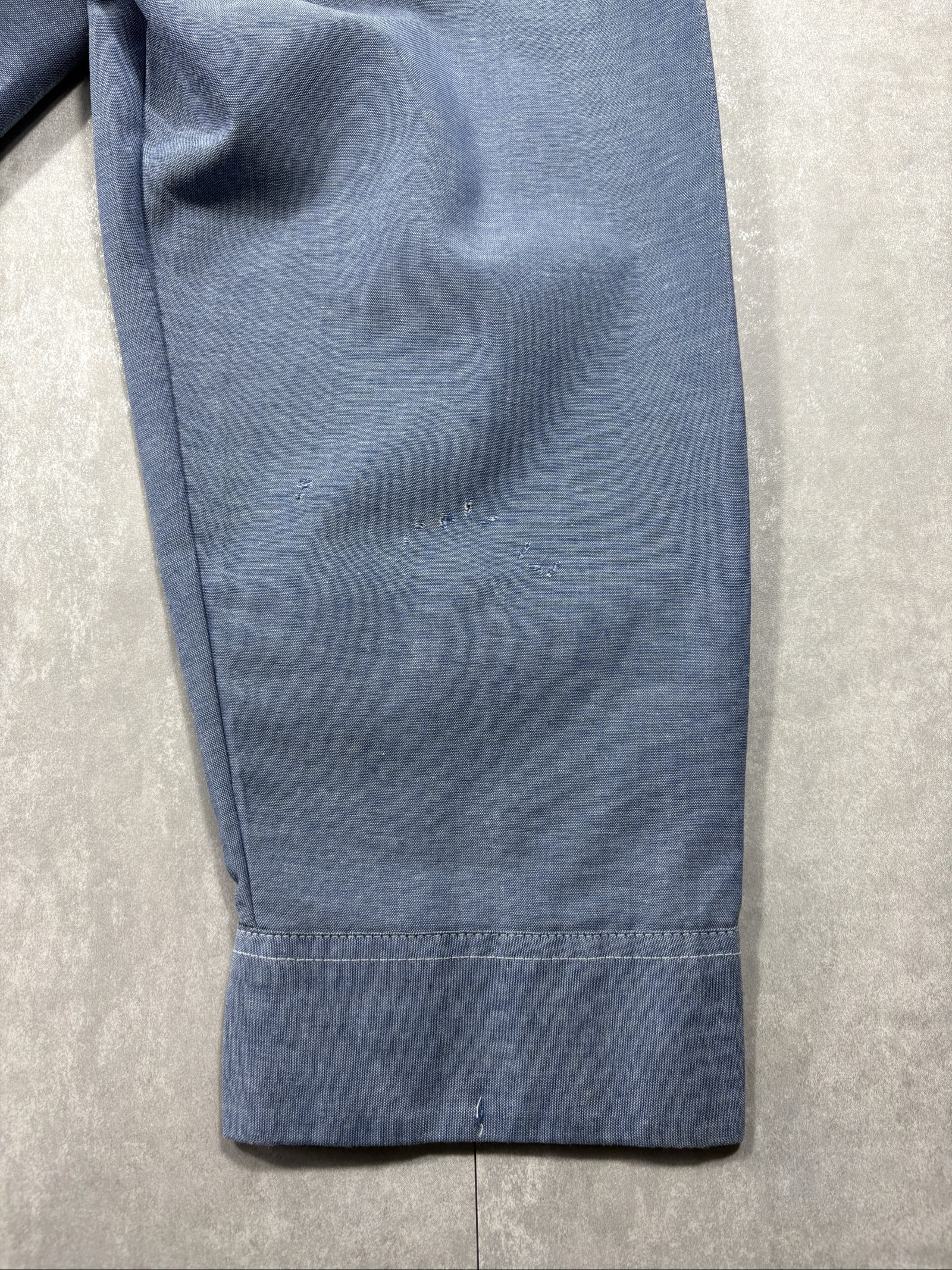 Dickies Blue Poly-Cotton Long Sleeve Shirt 34/35 image 5