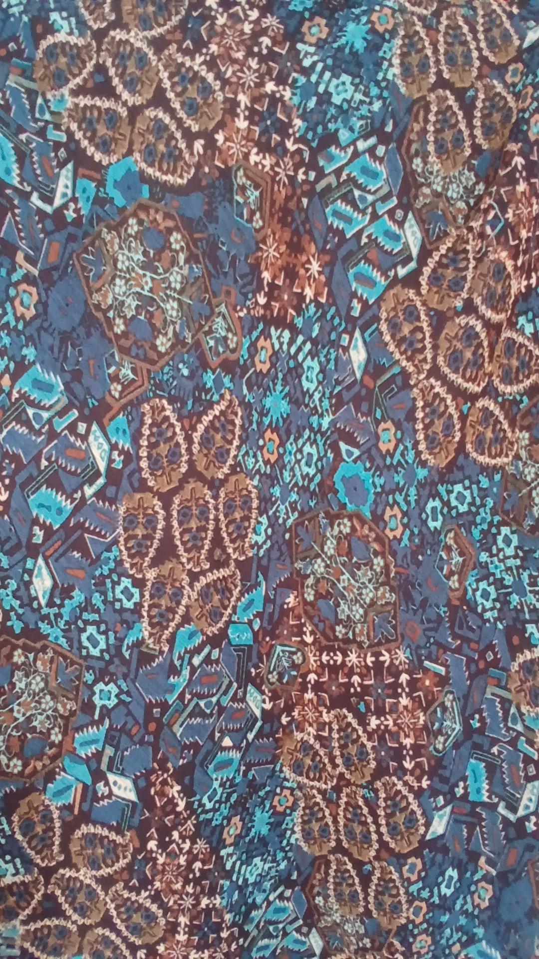 Studio I Blue Multi Patterned Sleeveless Dress Petite UK 6 image 2