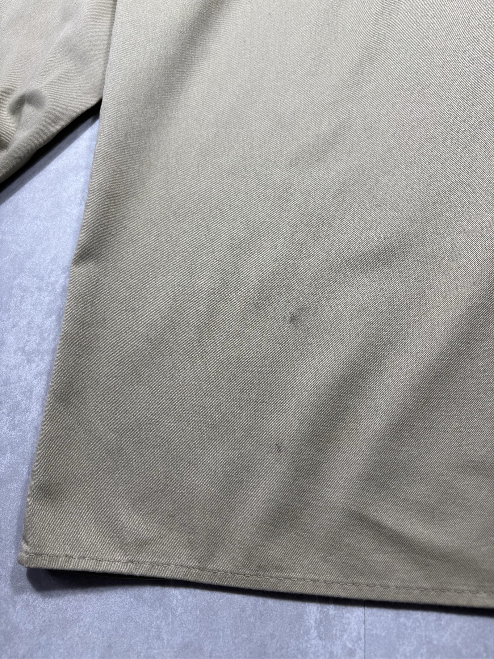 Dickies Men's Beige/Khaki Work Shirt Large Tall Poly-Cotton image 9