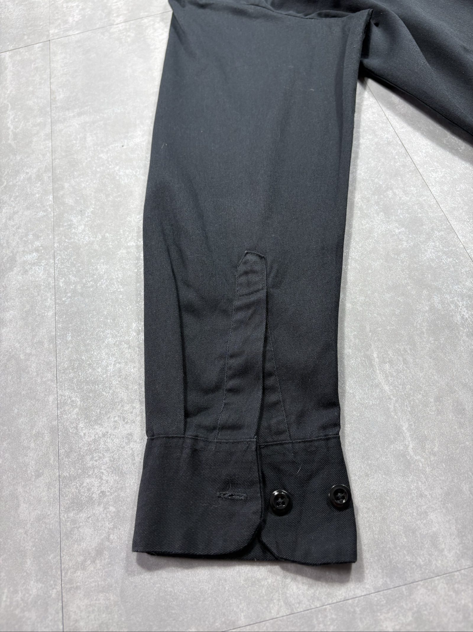 Dickies Black Button Up Shirt Medium Poly-Cotton image 5