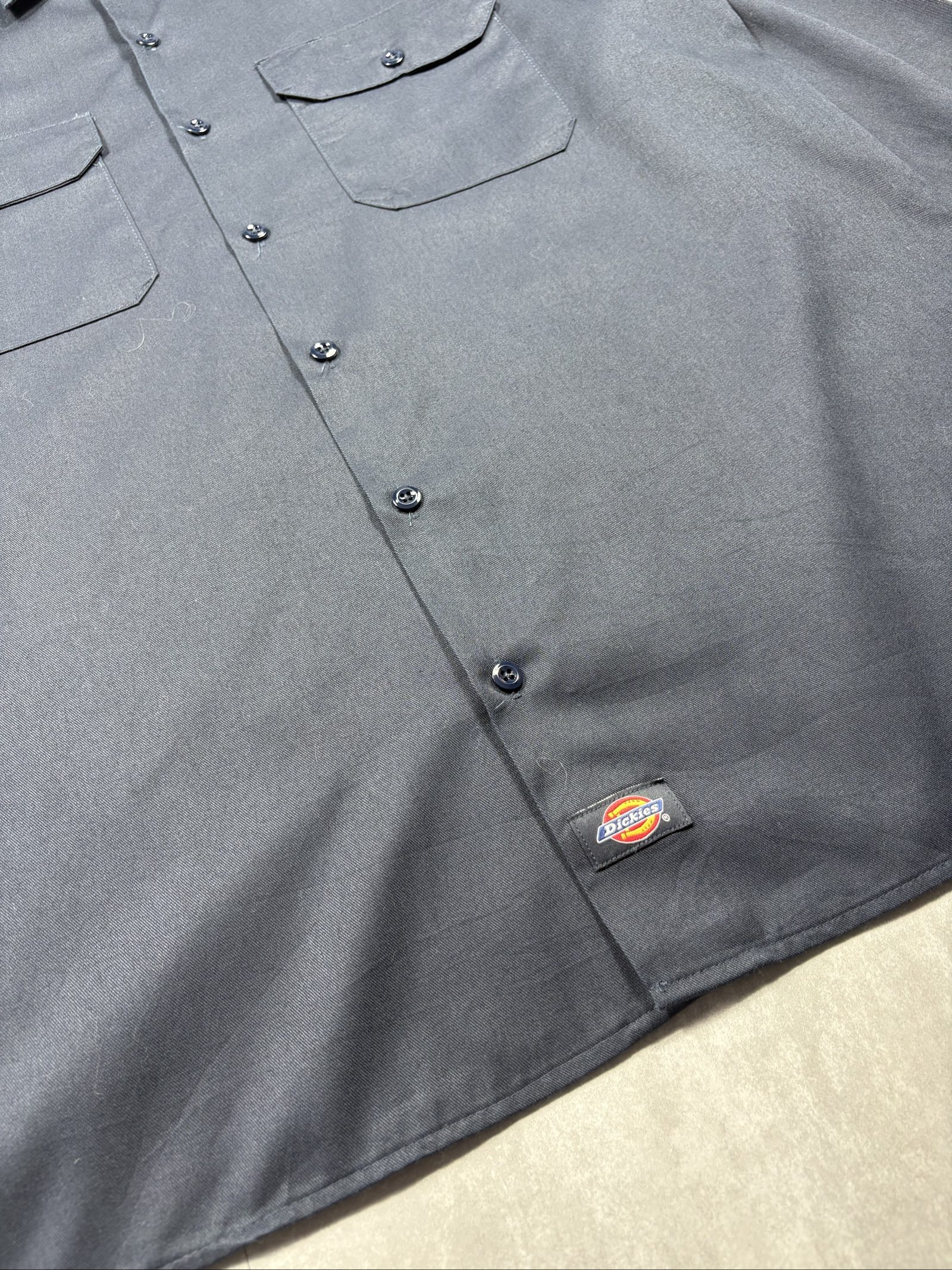 Dickies Men's Navy Polyester & Cotton Work Shirt Large image 4