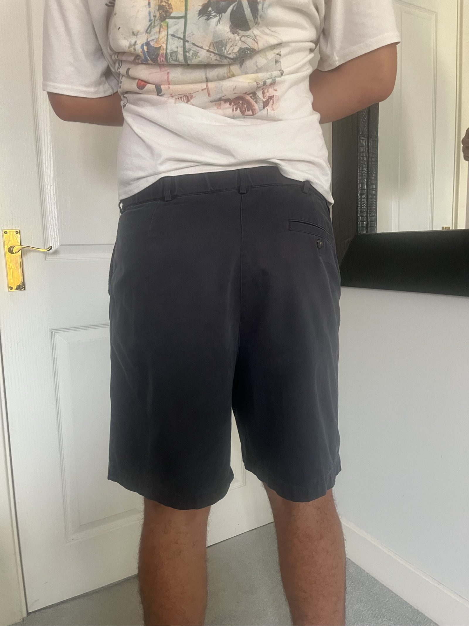 Gap Black Cotton Chino Shorts 34 image 2
