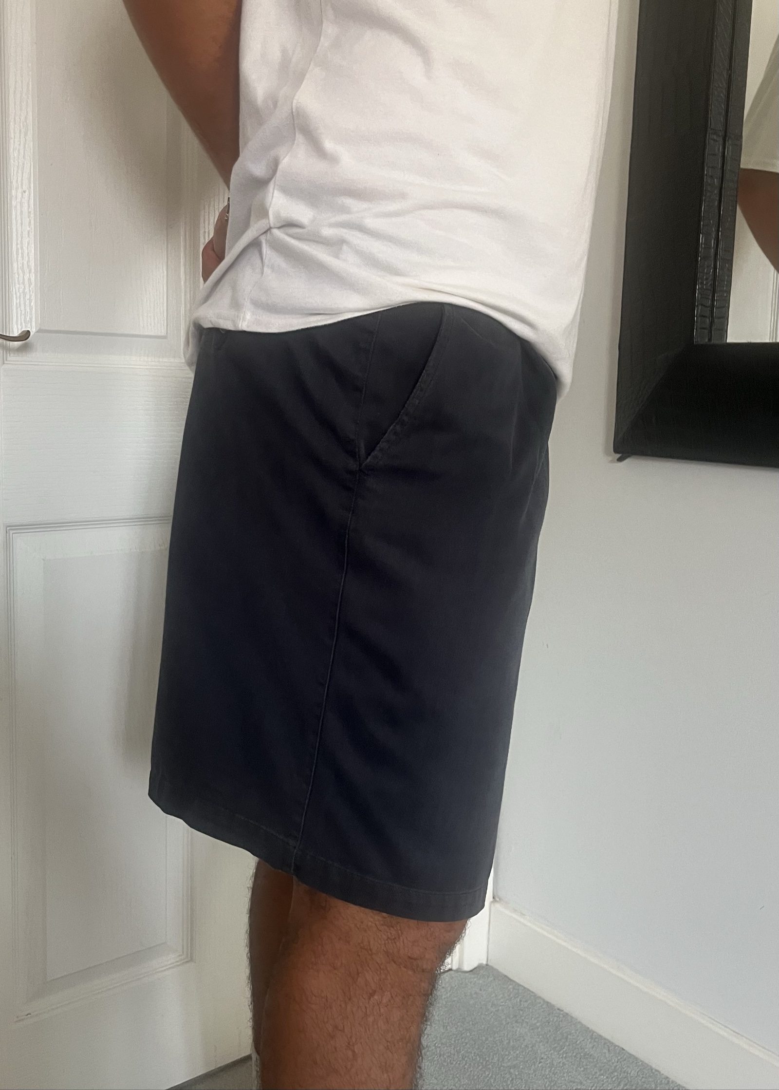 Gap Black Cotton Chino Shorts 34 image 3