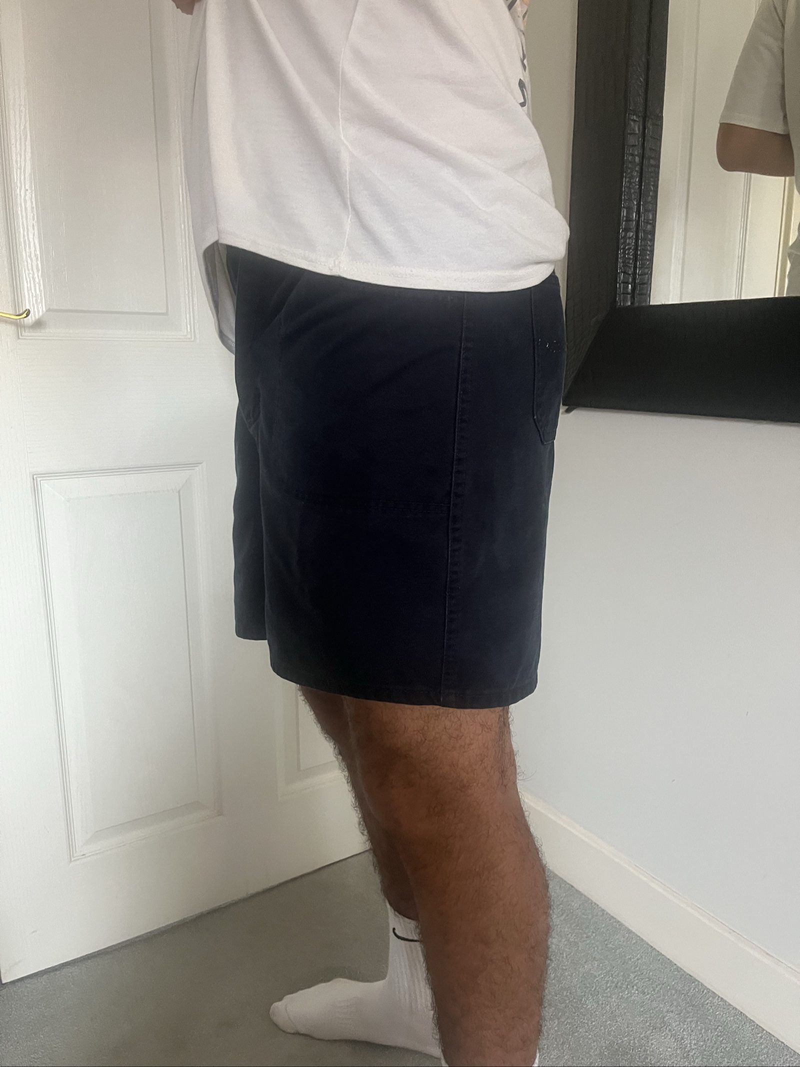 Lee Black Men's Denim Shorts Medium Elastic Waist image 4