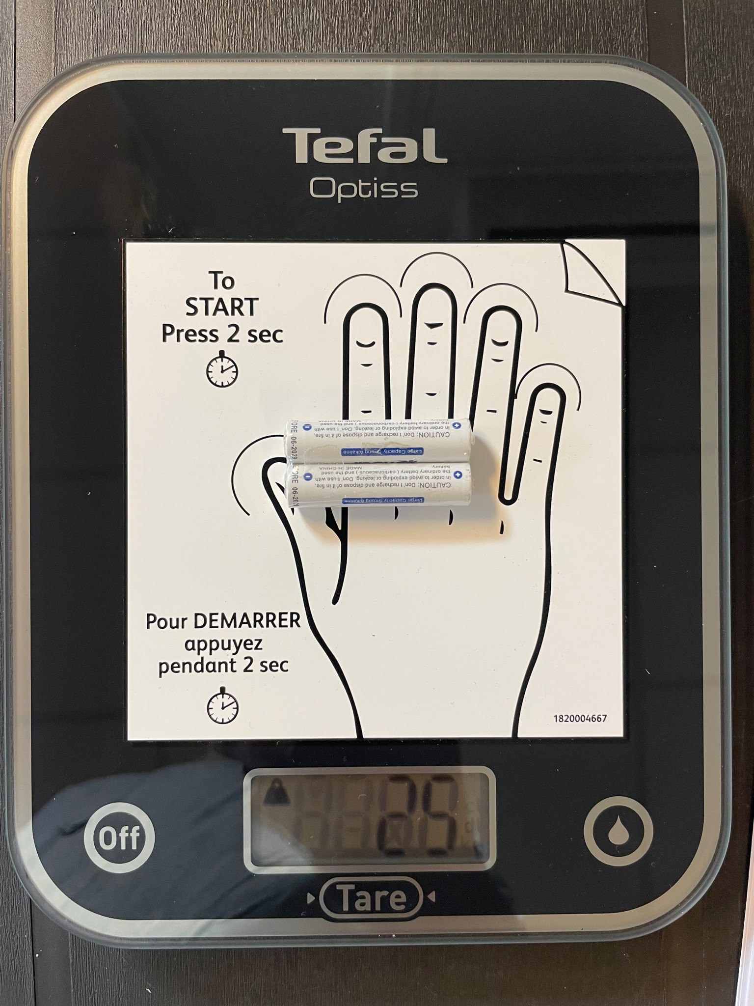 Gloednieuwe Tefal Optiss Keukenweegschaal (Glas - Zwart)