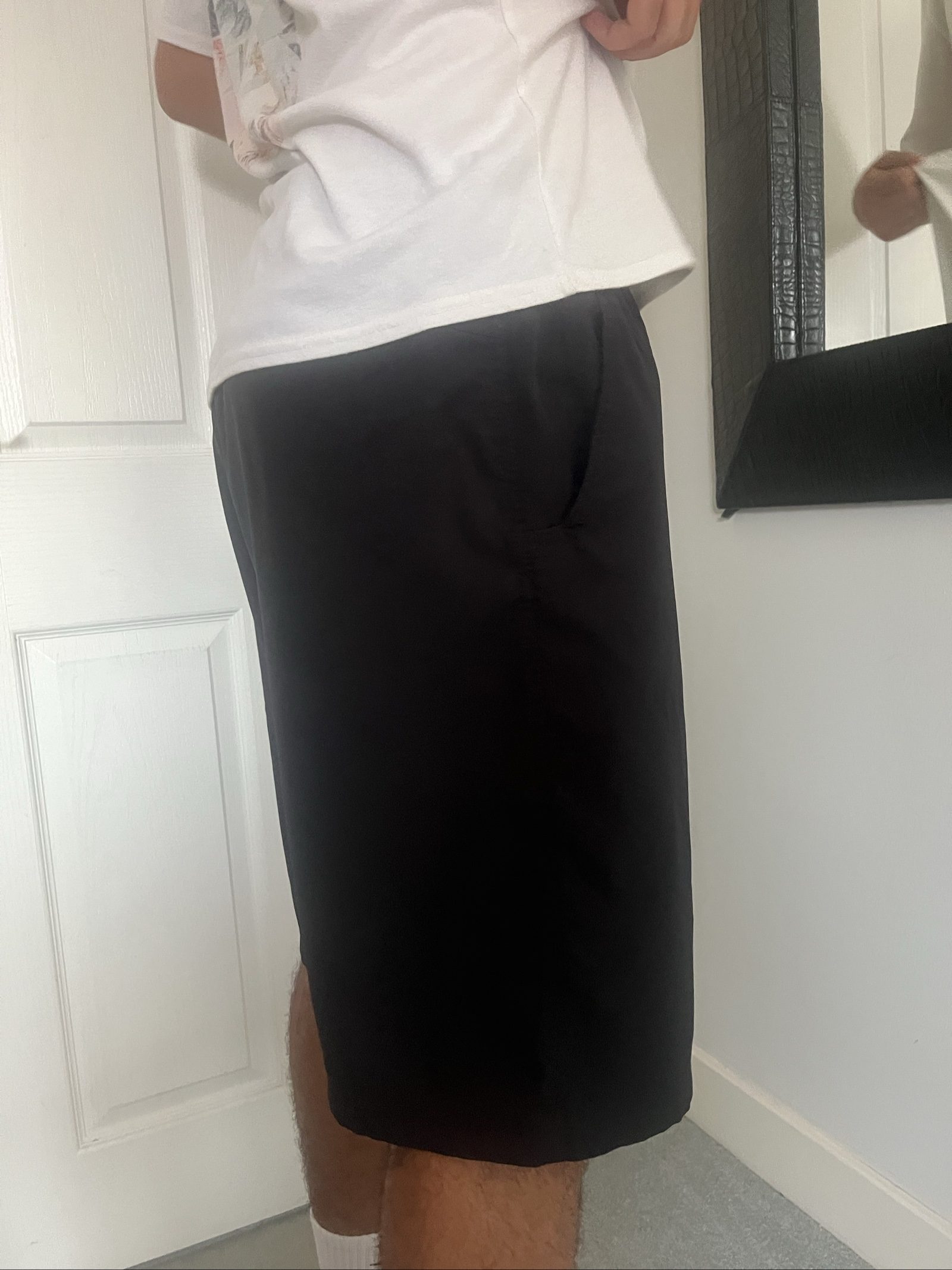 Nine Black Men's Wrangler Technical Shorts Large with Zip Pockets image 3