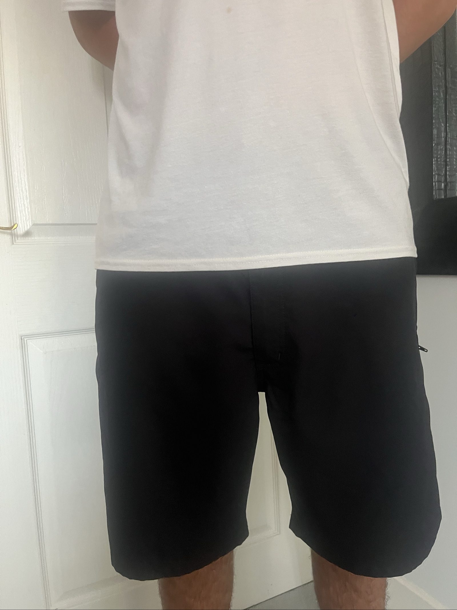 Nine Black Men's Wrangler Technical Shorts Large with Zip Pockets