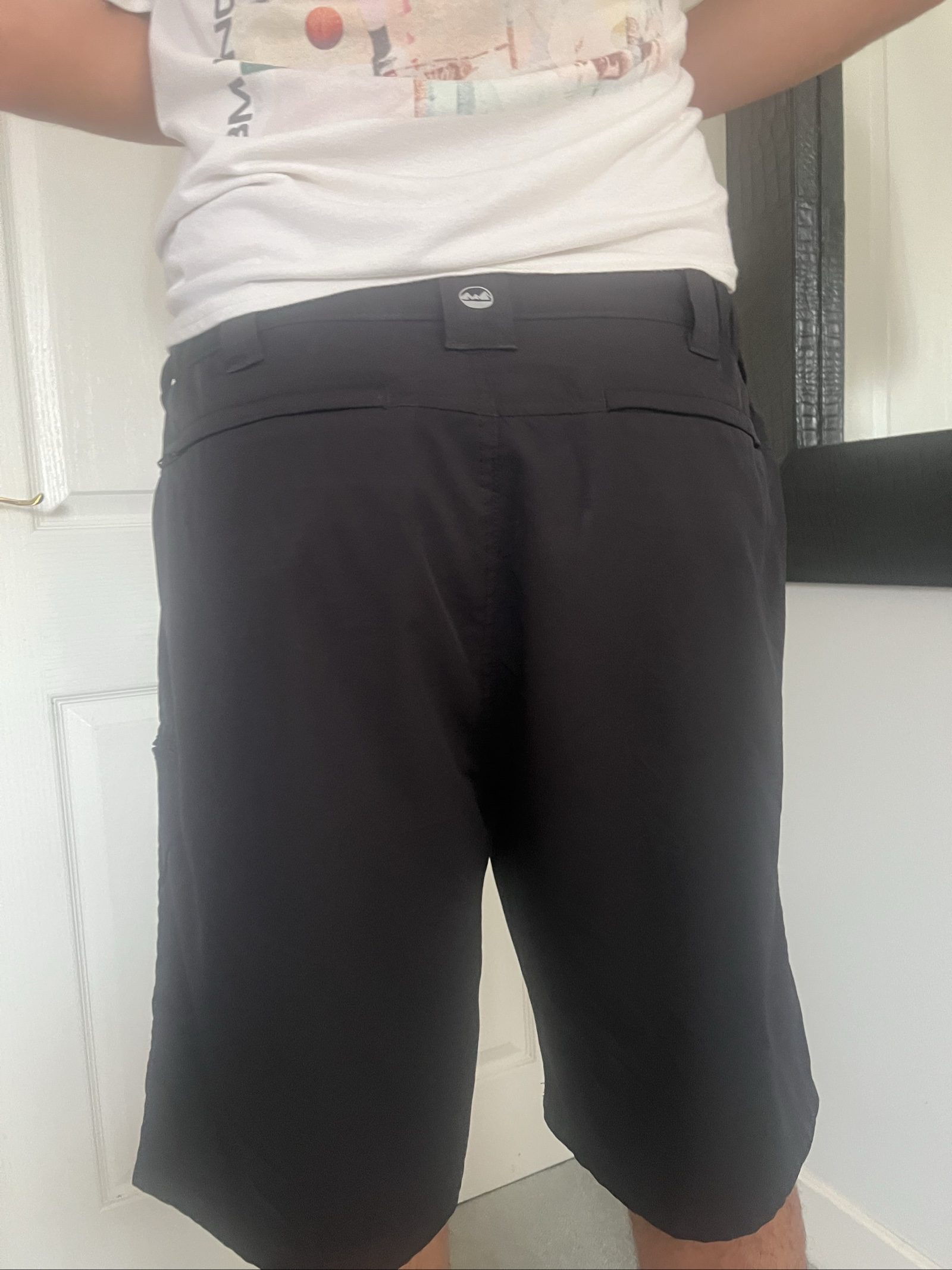Nine Black Men's Wrangler Technical Shorts Large with Zip Pockets image 2