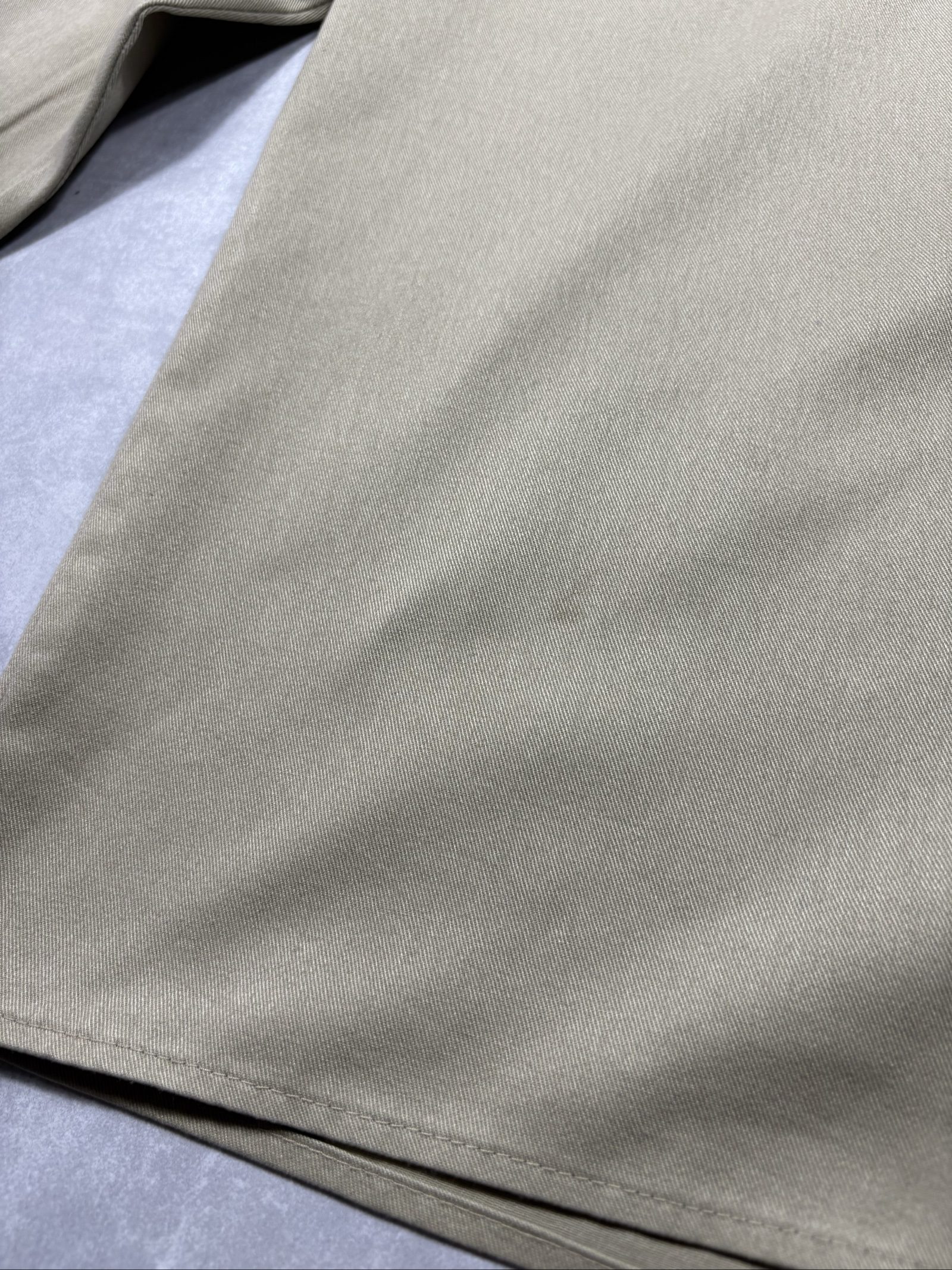 Dickies Men's Beige Embroidered Logo Work Shirt Medium Poly-Cotton image 6