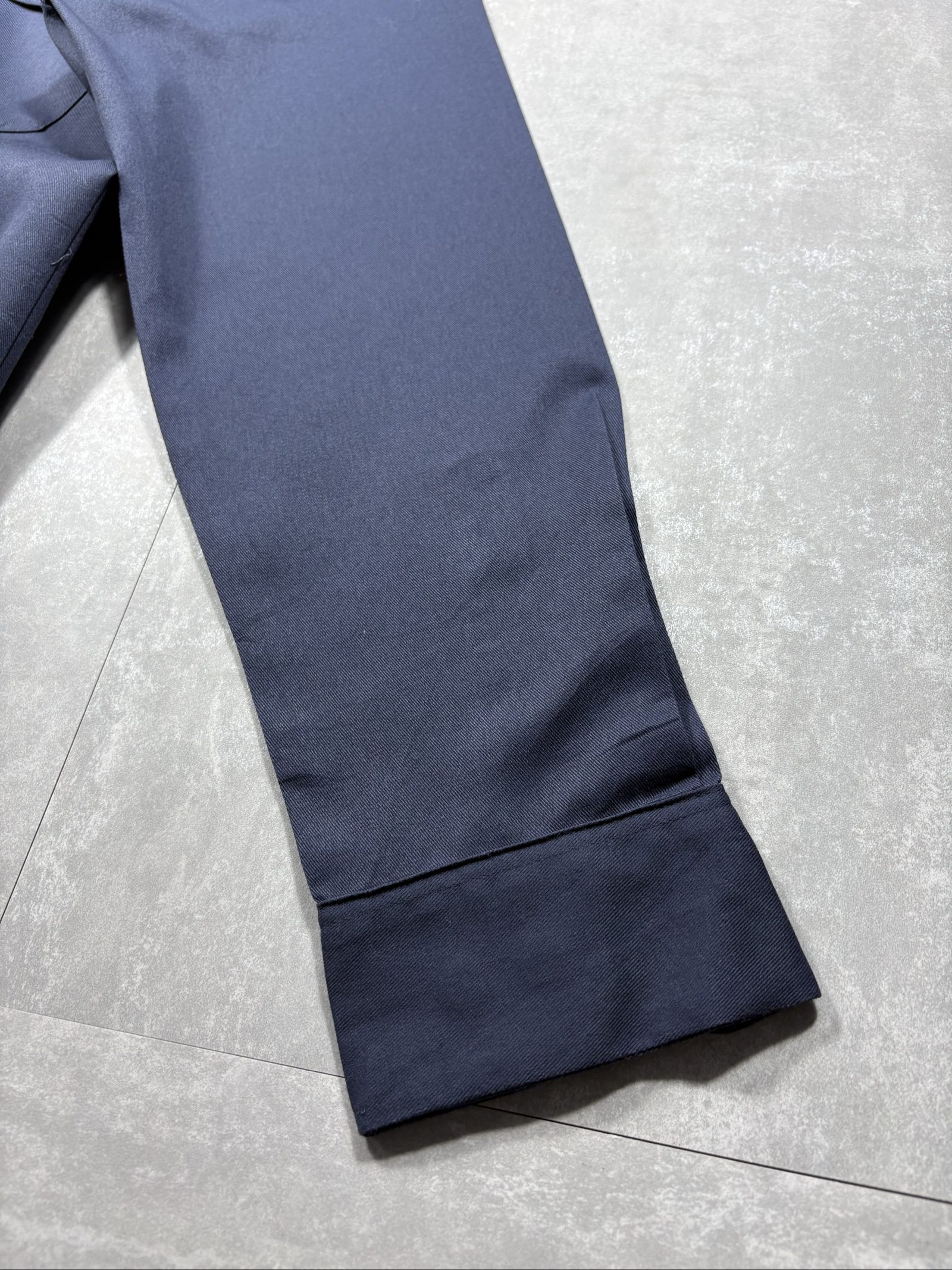 Dickies Men's Navy Work Shirt Medium Poly-Cotton image 6