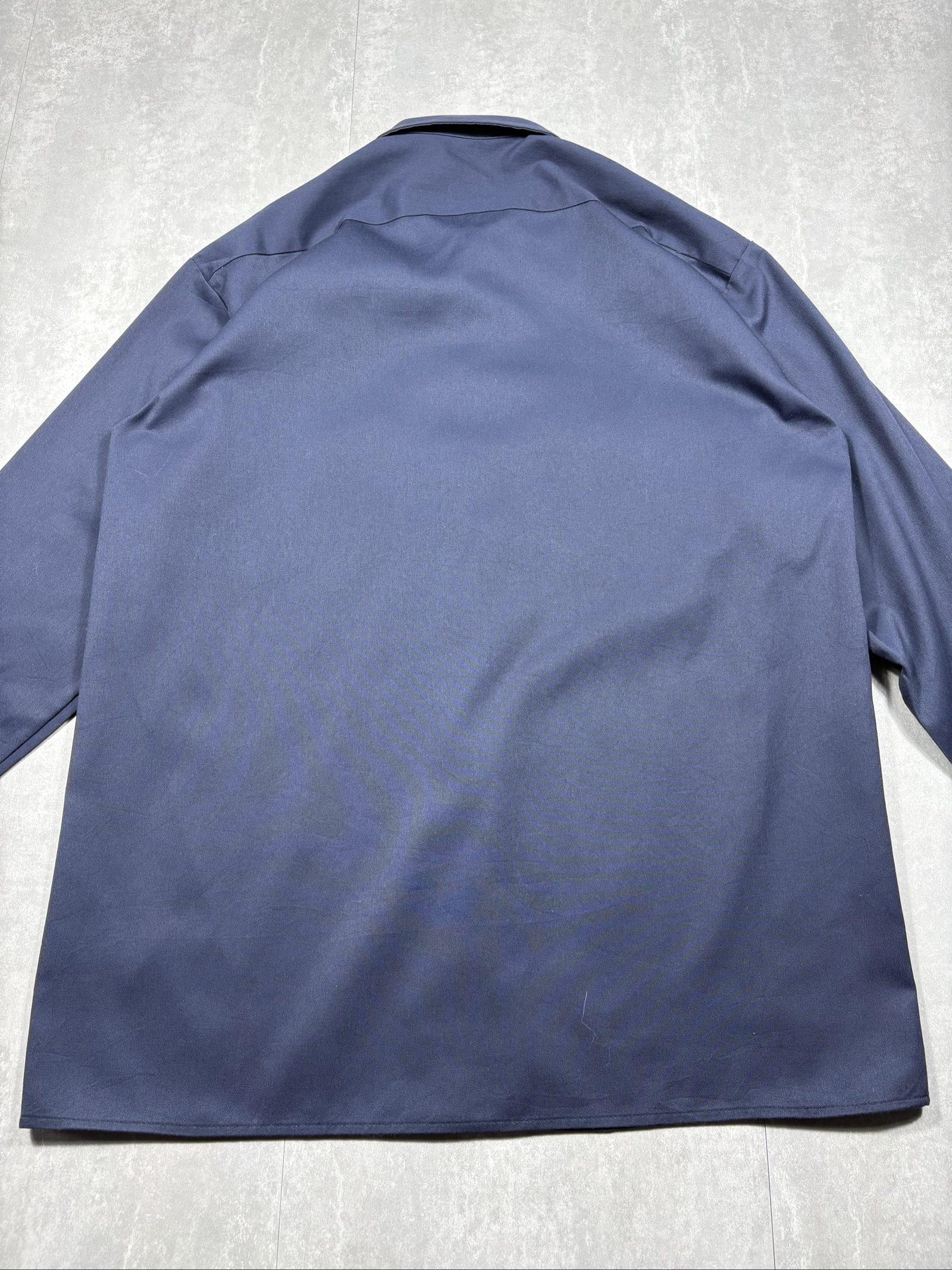 Dickies Men's Navy Work Shirt Medium Poly-Cotton image 4