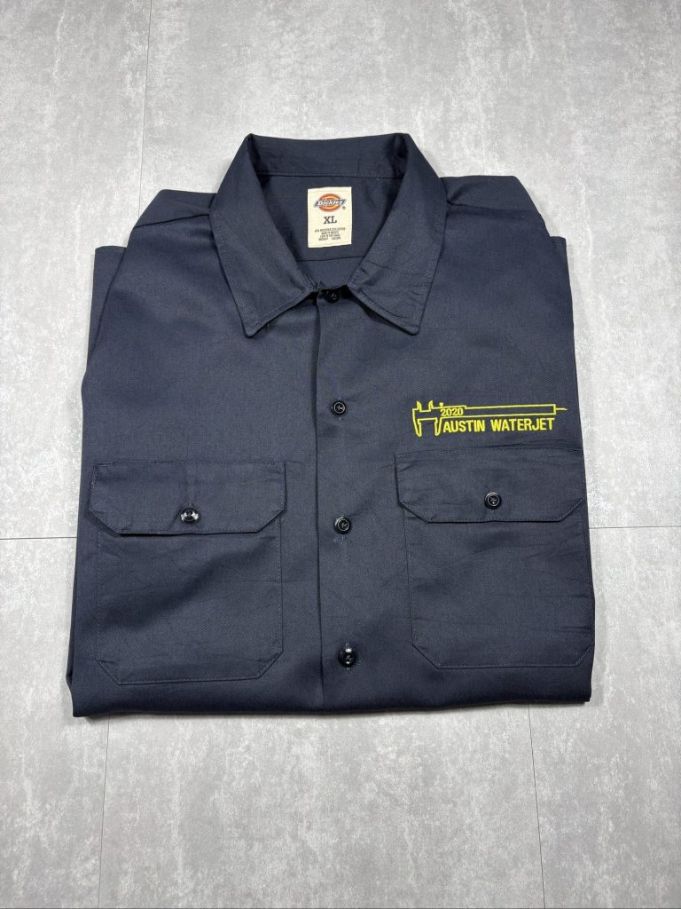 Dickies Men's Black Work Shirt XL Embroidered Logo