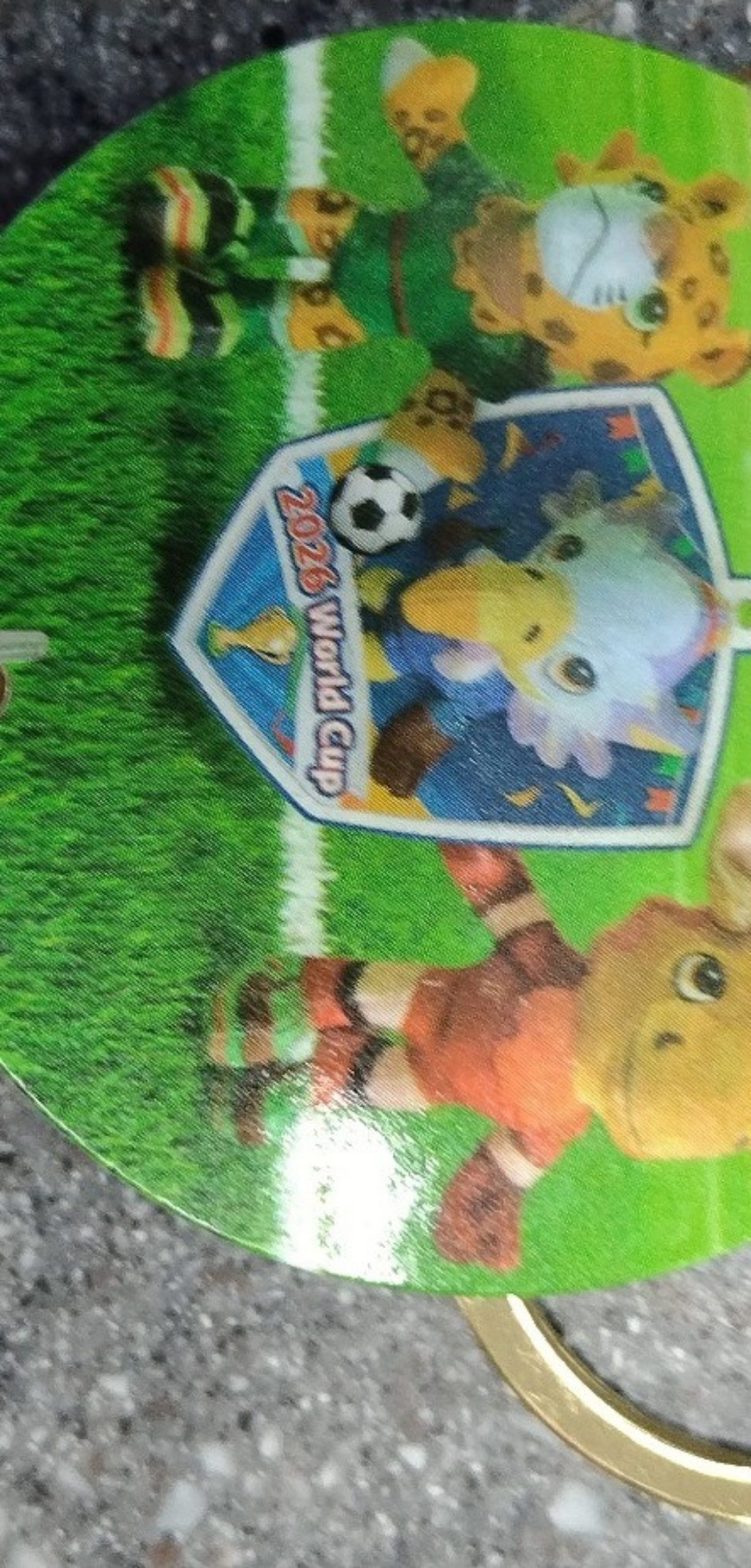 2026 World Cup Plush Eagle Soccer Keychain Multi Colour image 3