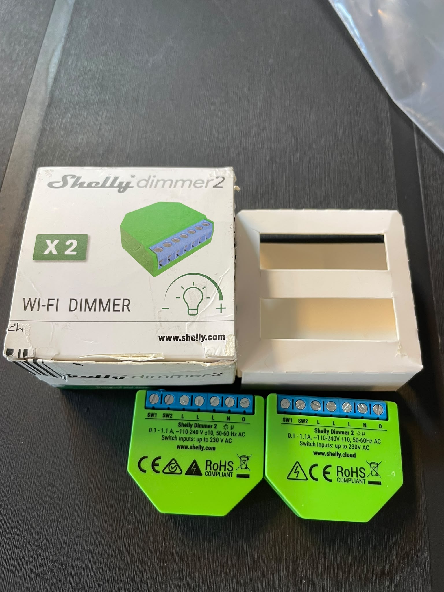Shelly Dimmer 2 - Wi-Fi Smart Dimmer (2-pack / Dubbelverpakking)