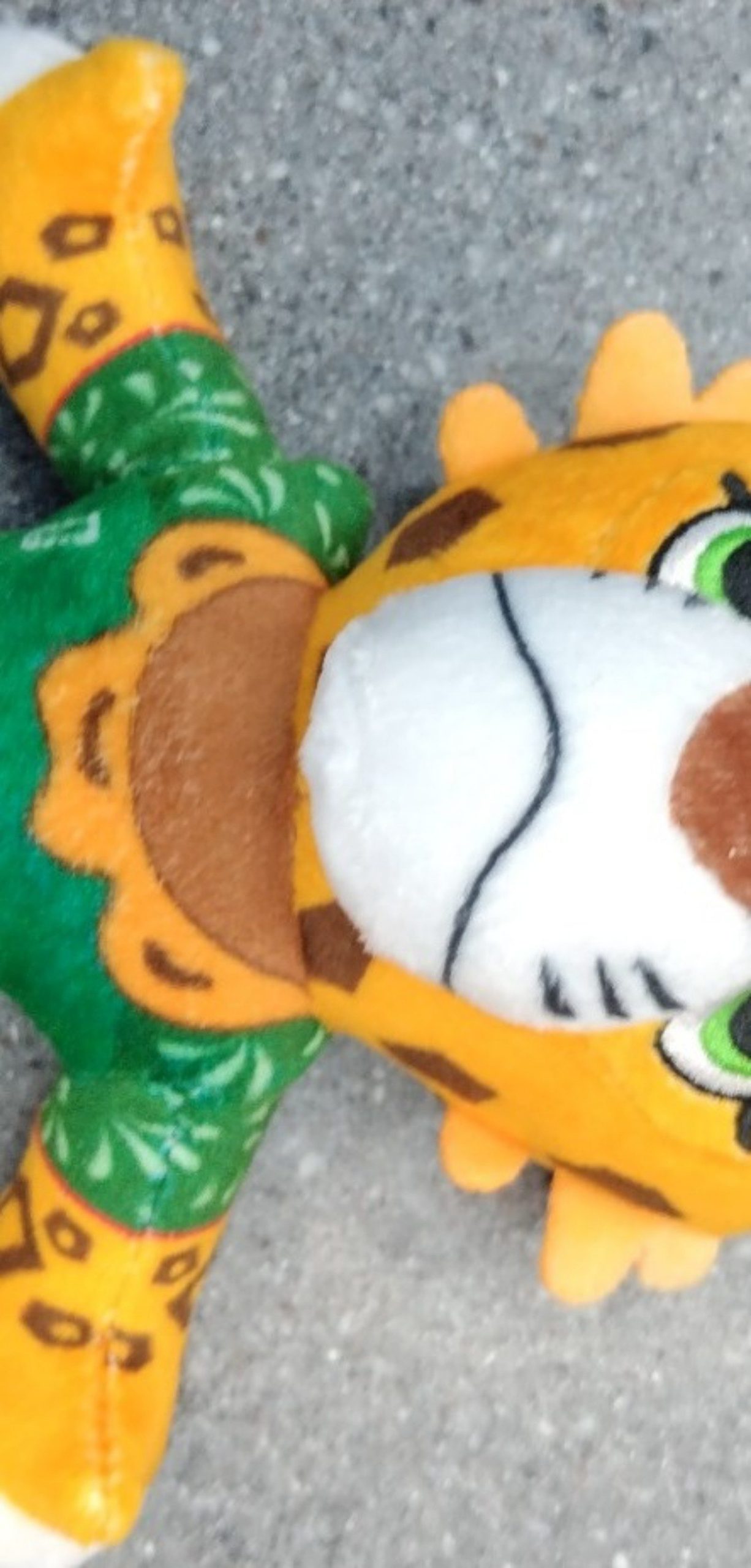 Plush Tiger Character Keychain Multi-colour Soft Toy