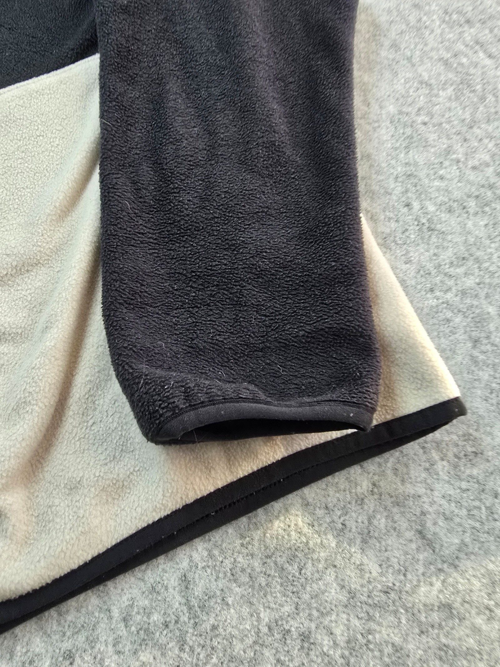Columbia Fleece Jacket Black Beige Orange Full Zip XXL image 3