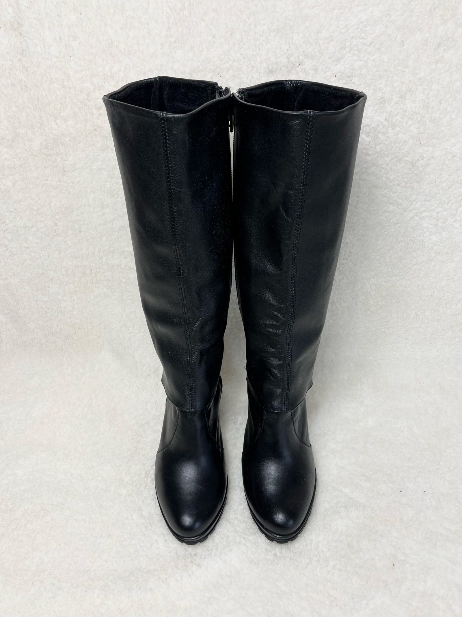 Real leather Fold Over Boots Wide shaft Rindsleder made in Mexico Y2K Avantgarde image 3