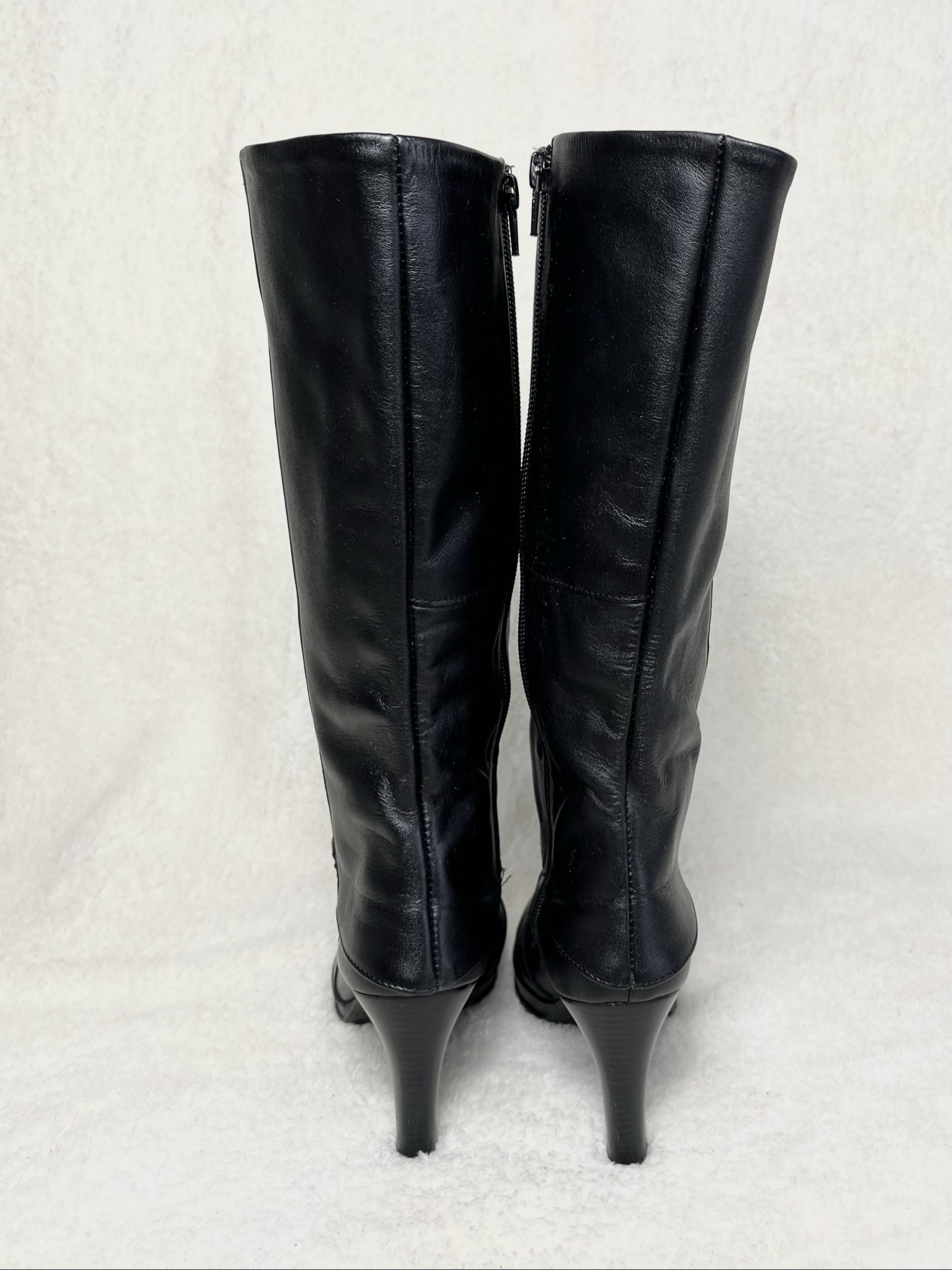 Real leather Fold Over Boots Wide shaft Rindsleder made in Mexico Y2K Avantgarde image 5