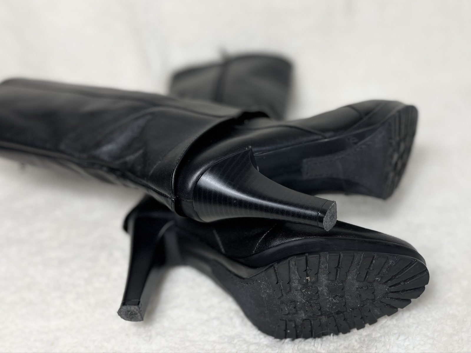 Real leather Fold Over Boots Wide shaft Rindsleder made in Mexico Y2K Avantgarde image 6