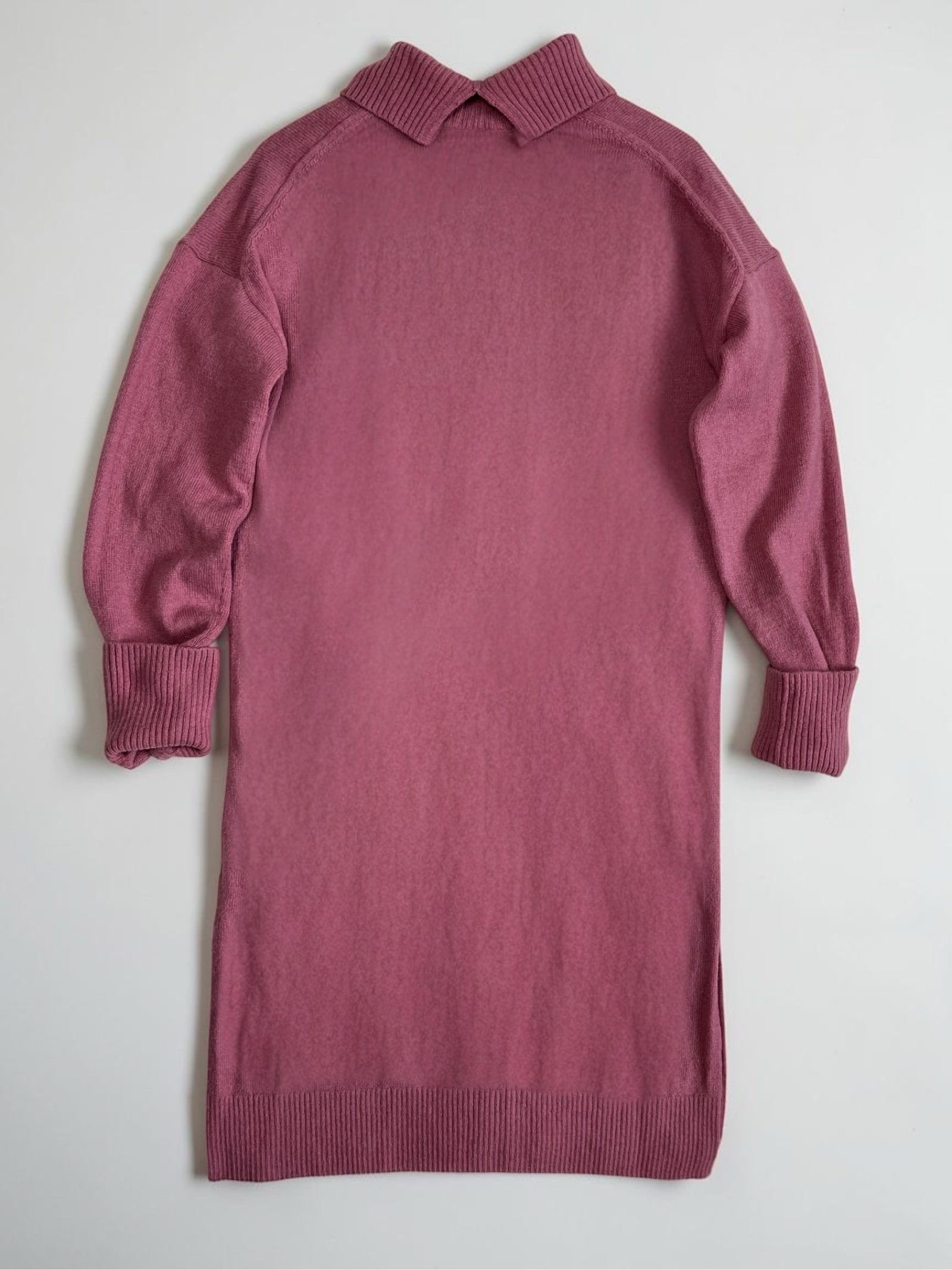 Arket Rollkragen Strickkleid Wollkleid Oversized Wolle Mauve scandi chic M/L image 2