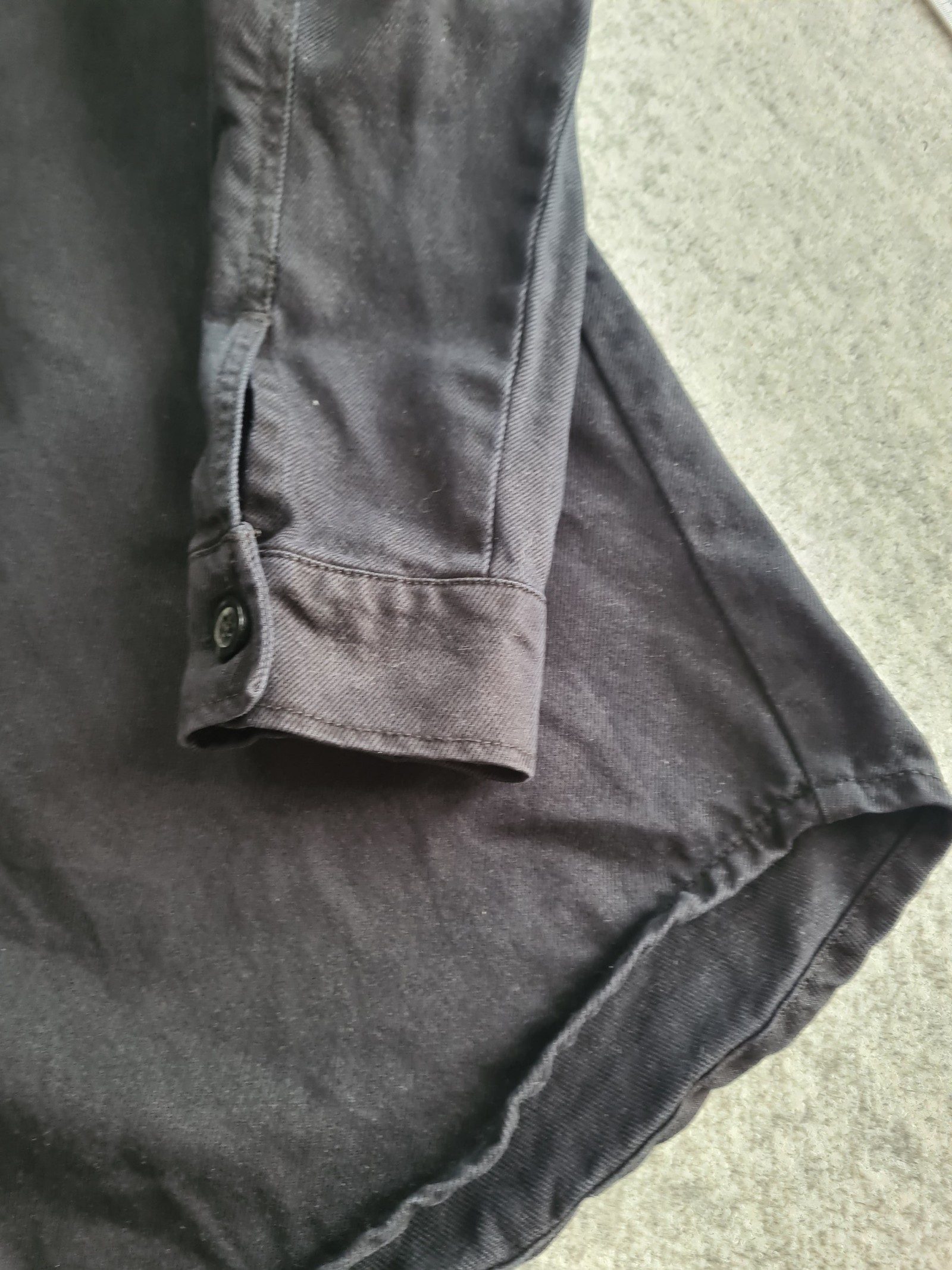 ECRU Men’s Black Cotton Overshirt Chore Shacket XL 1167 image 5