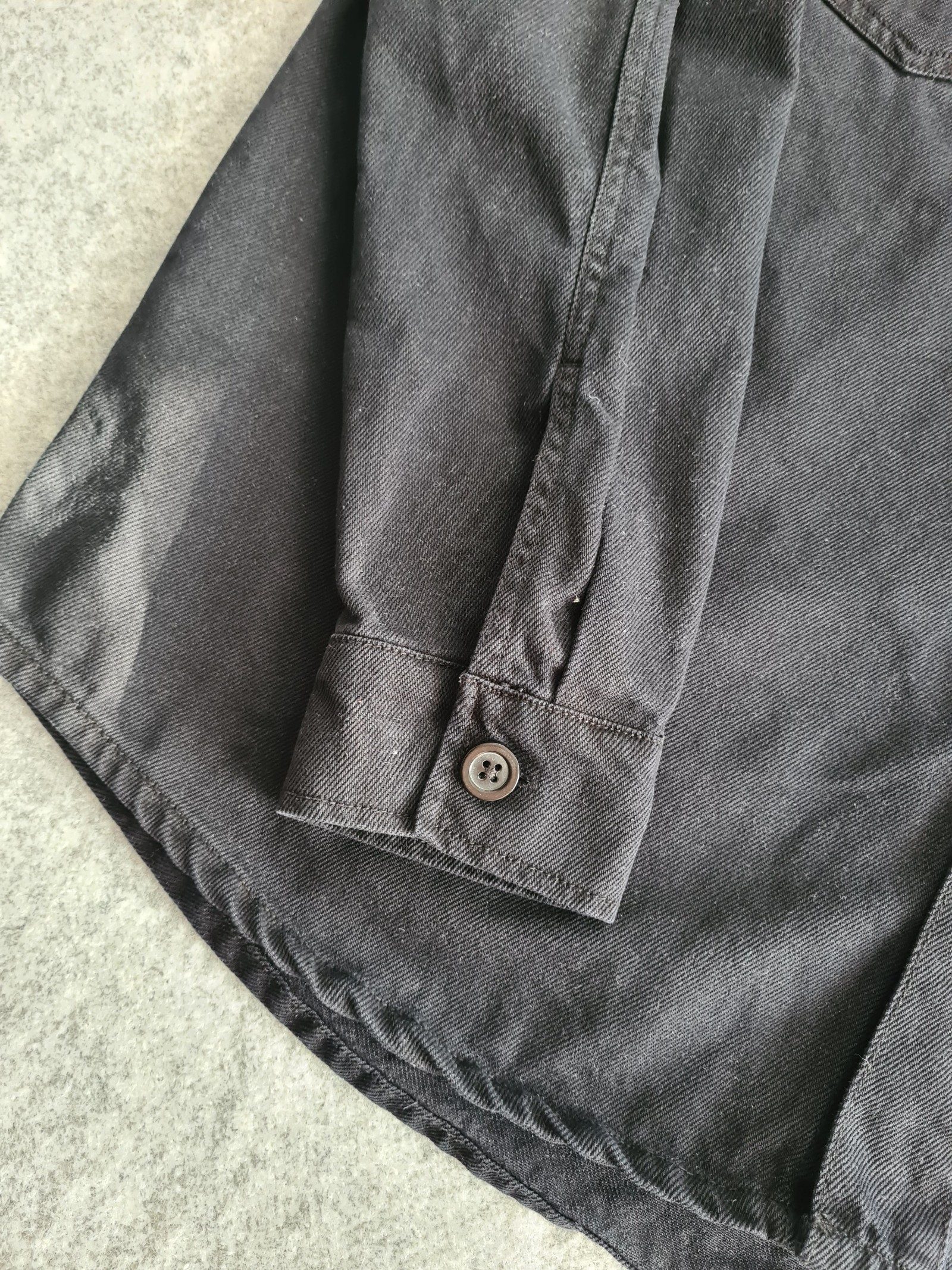 ECRU Men’s Black Cotton Overshirt Chore Shacket XL 1167 image 6