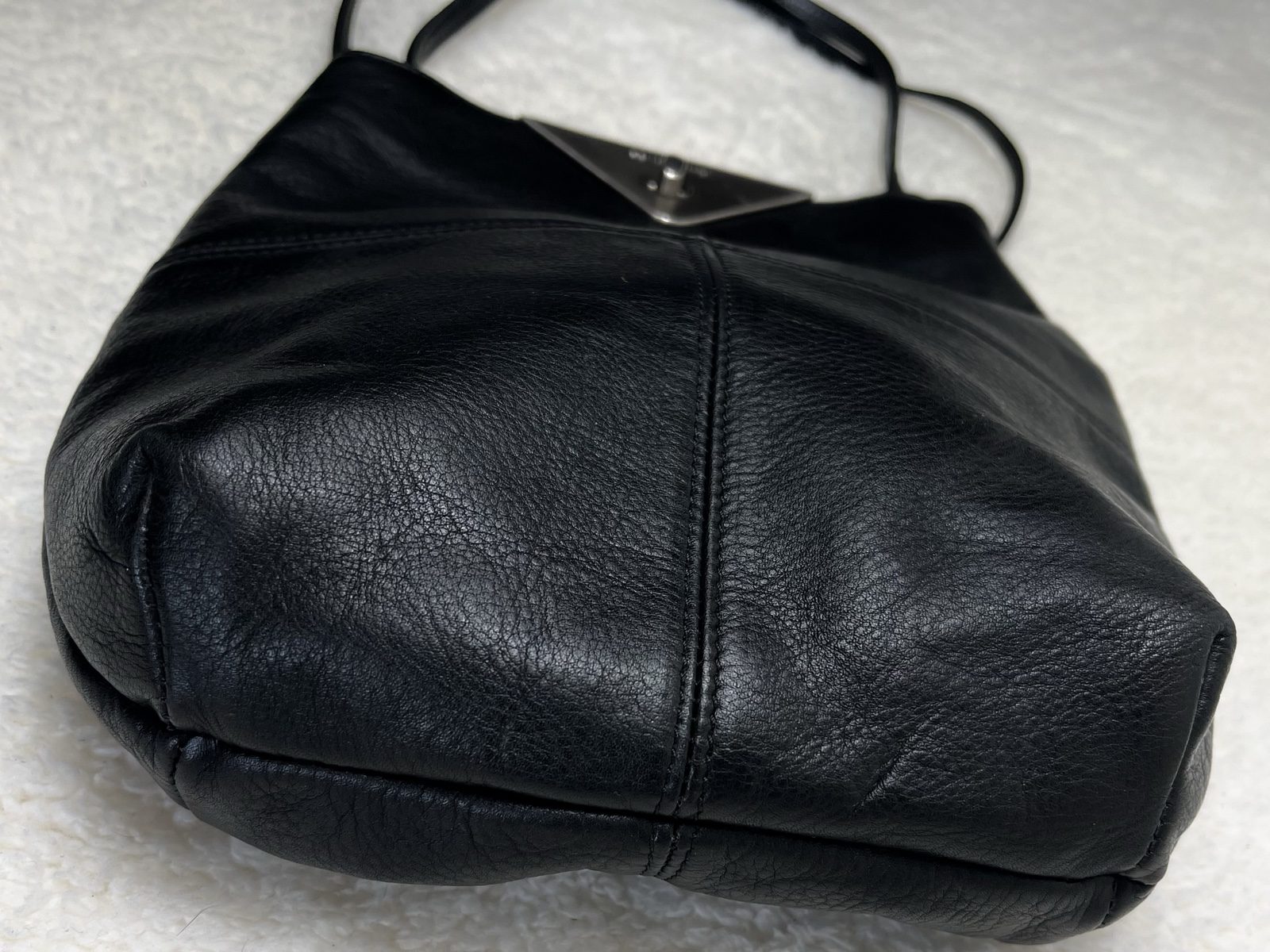 Renato Angi real Leather Shoulder Bag Ledertasche Made in Italy image 3