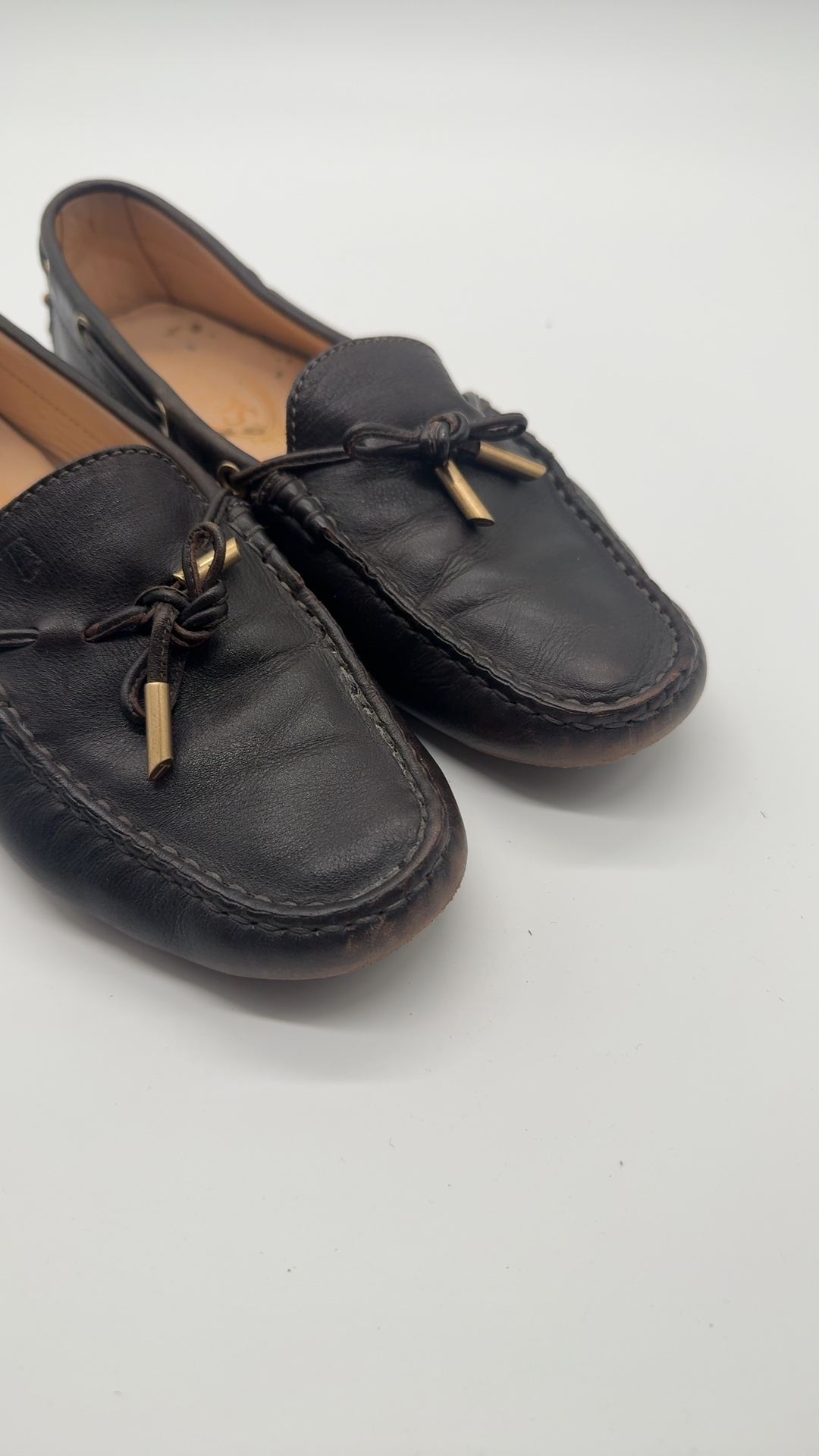 Tod’s Gommino Mokassins Braun Gr. 39 | Leder Loafer Driving Shoes image 9