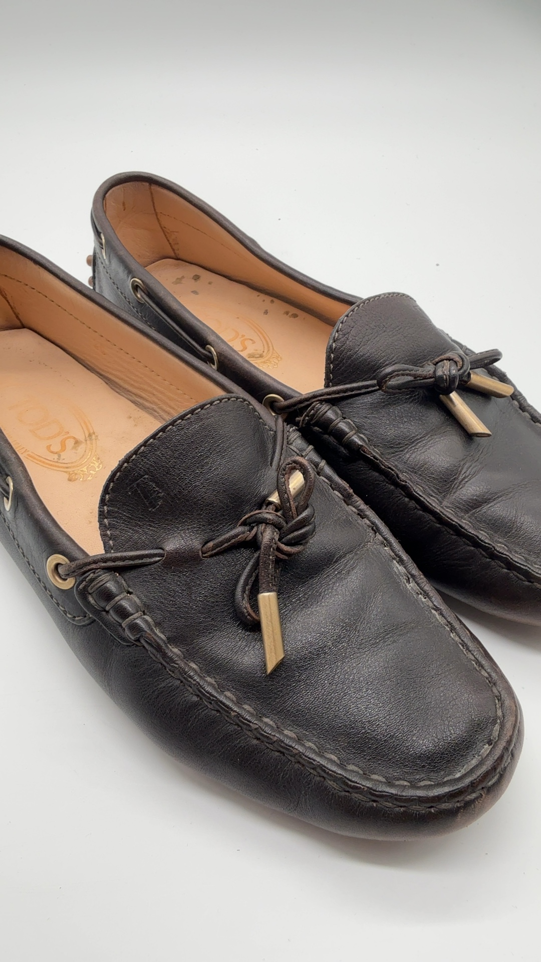 Tod’s Gommino Mokassins Braun Gr. 39 | Leder Loafer Driving Shoes image 10