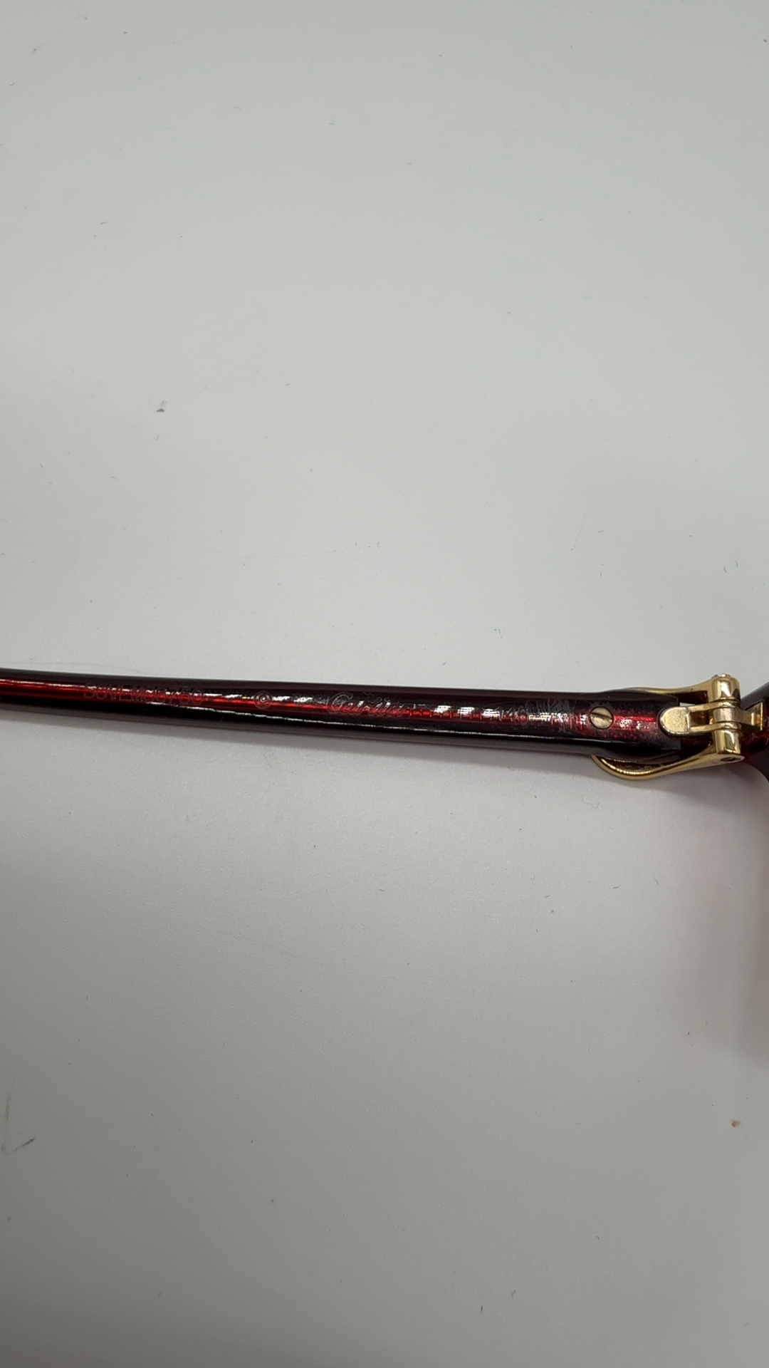 Cartier Brille Rot Bordeaux | Damen Vintage Designer Brillengestell mit Etui image 6